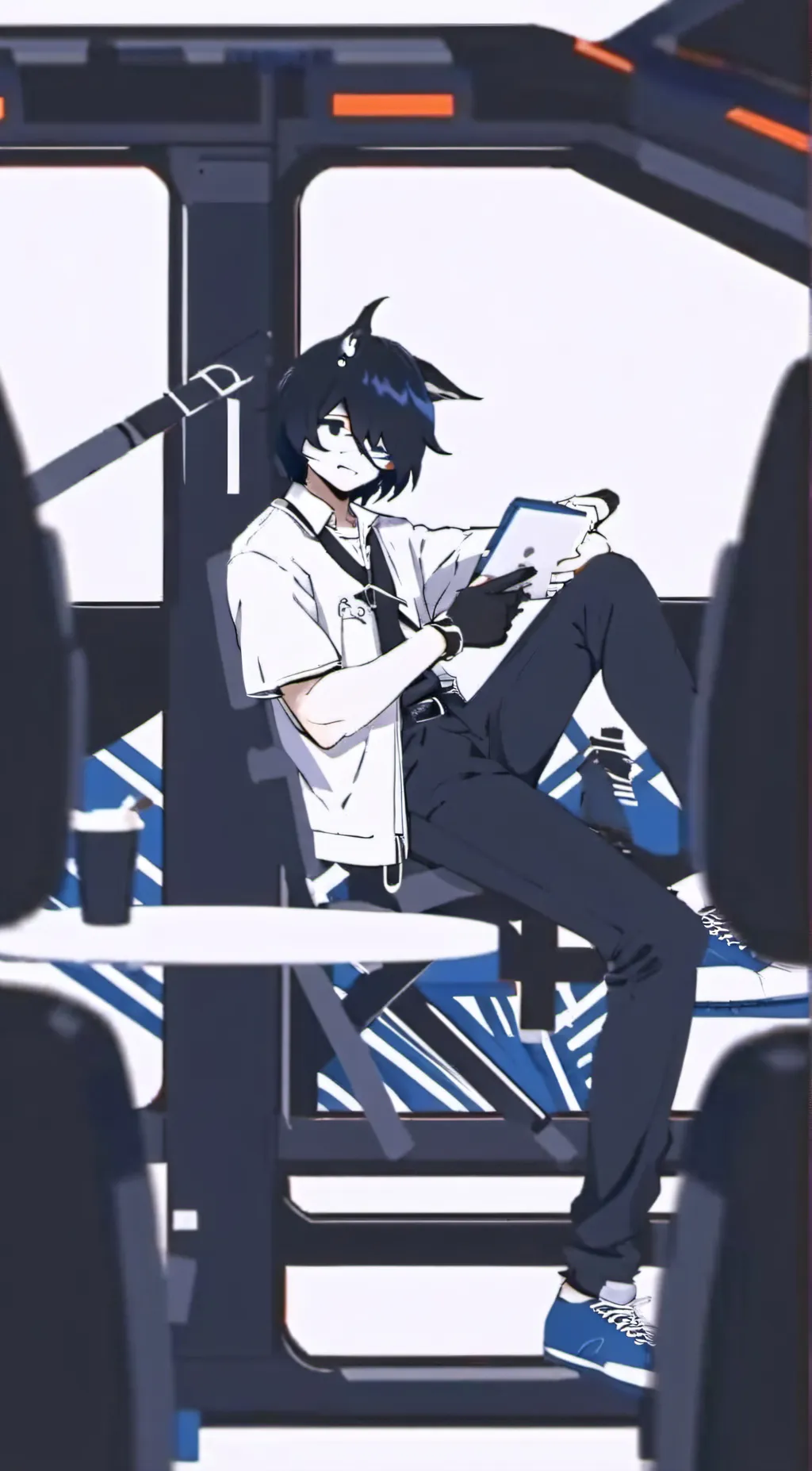 ai character: miss circle  background