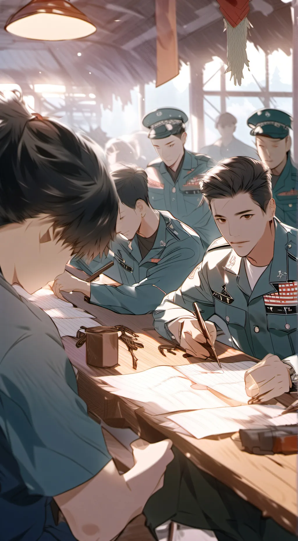 ai character: Army background