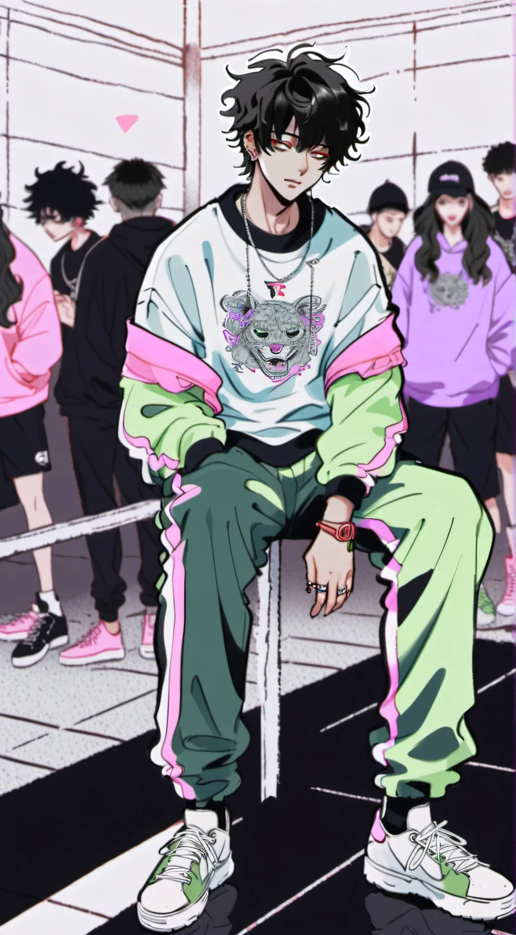 ai character: Madex (¬､¬) background