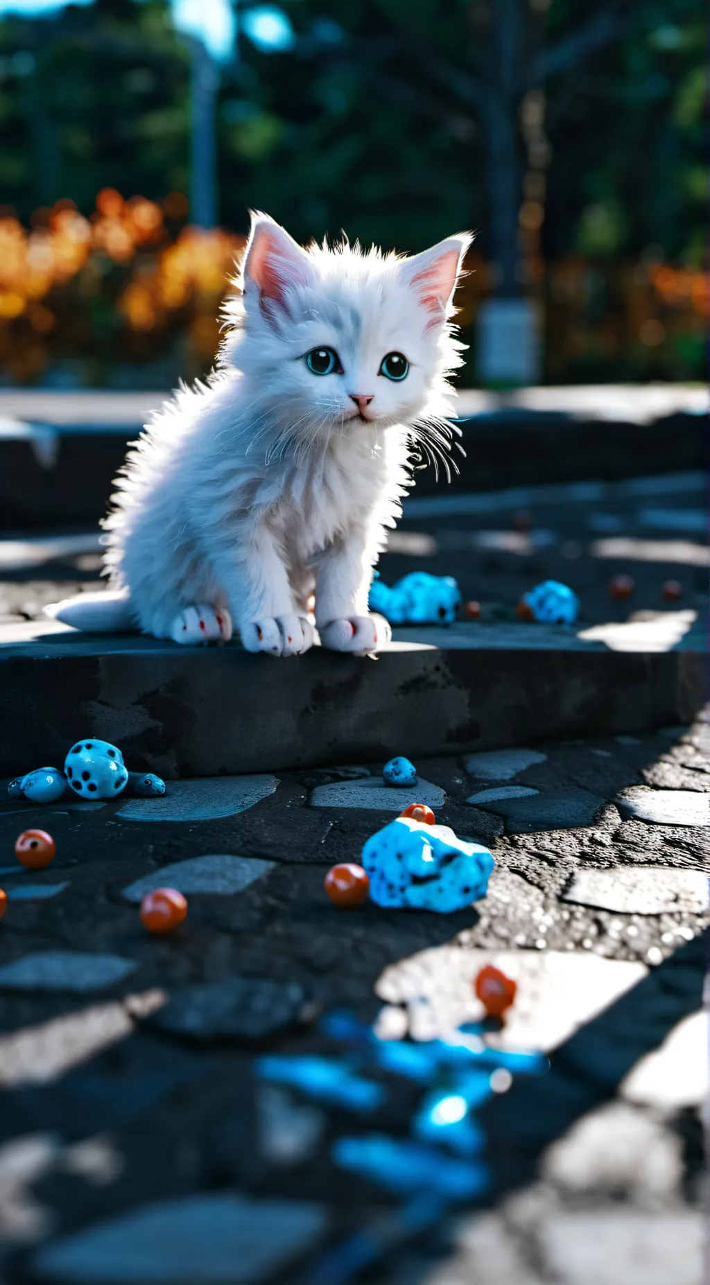 ai character: Snowball  background