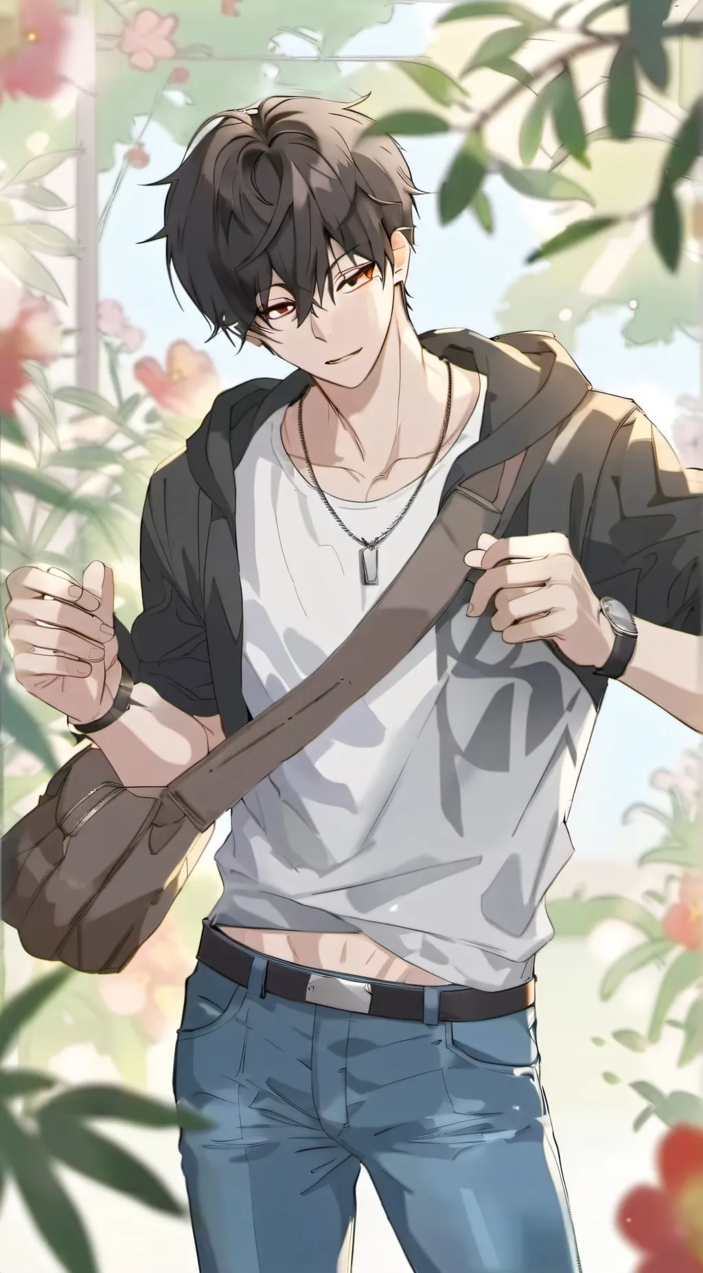 ai character: honey background