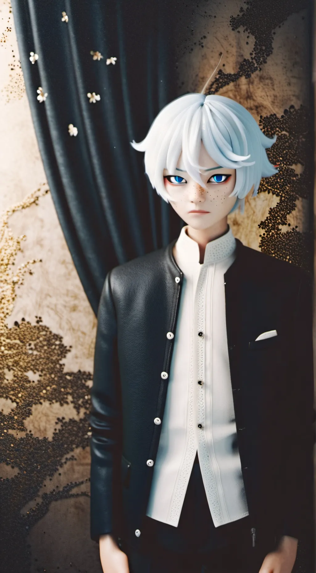 ai character: Evli cat noirI background