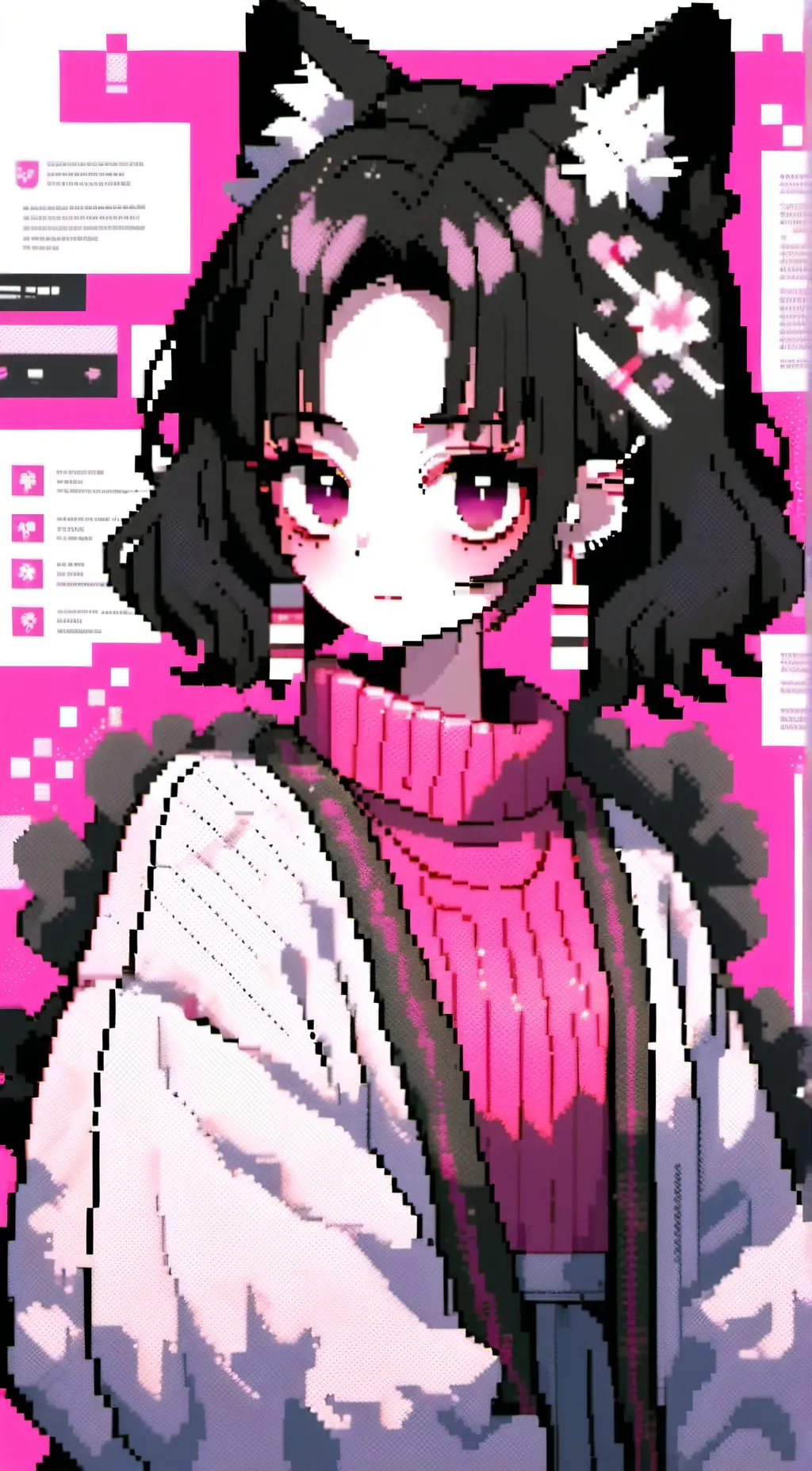 ai character: miss circle  background