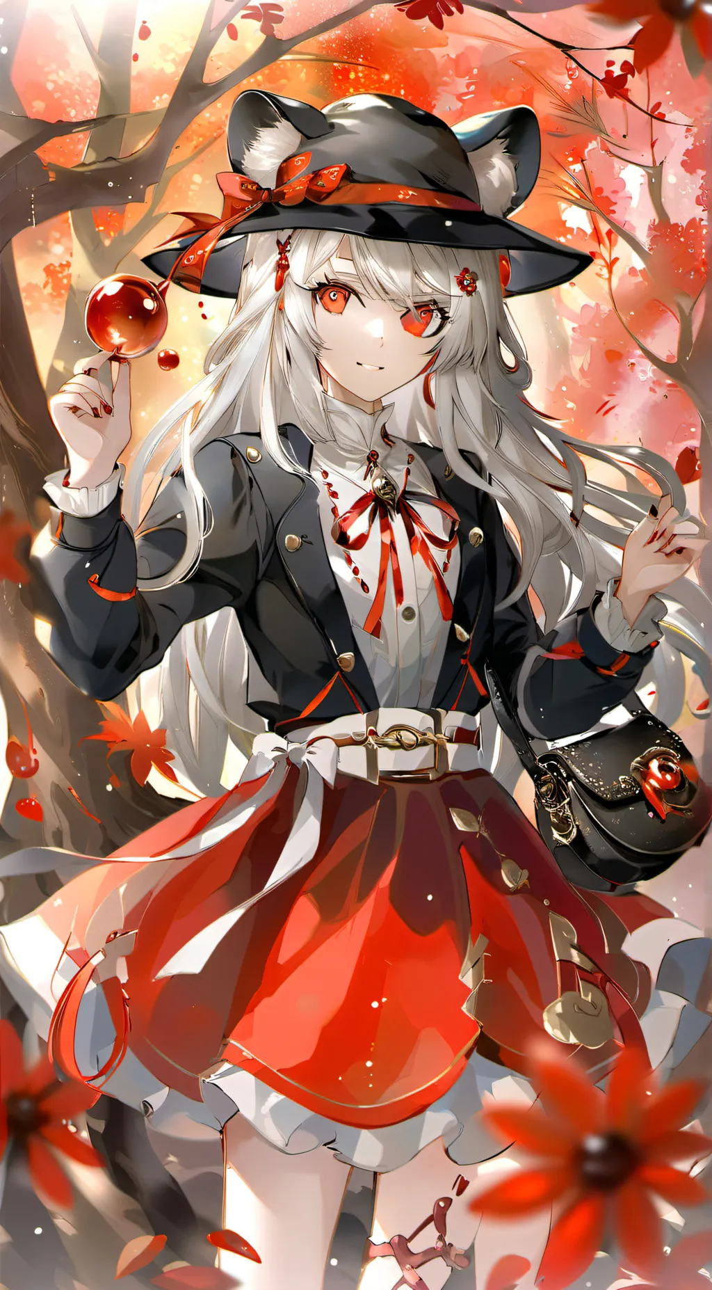 ai character: smiling critters background