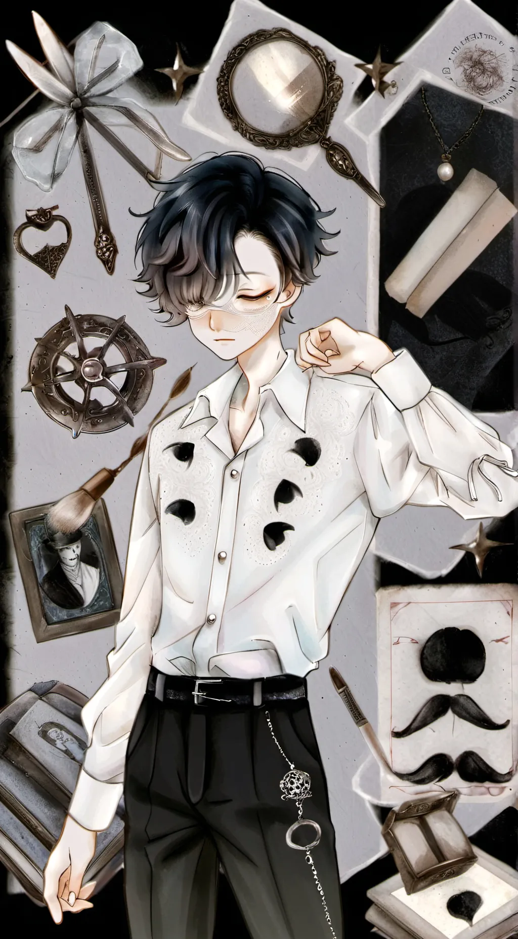 ai character: kai👻 background