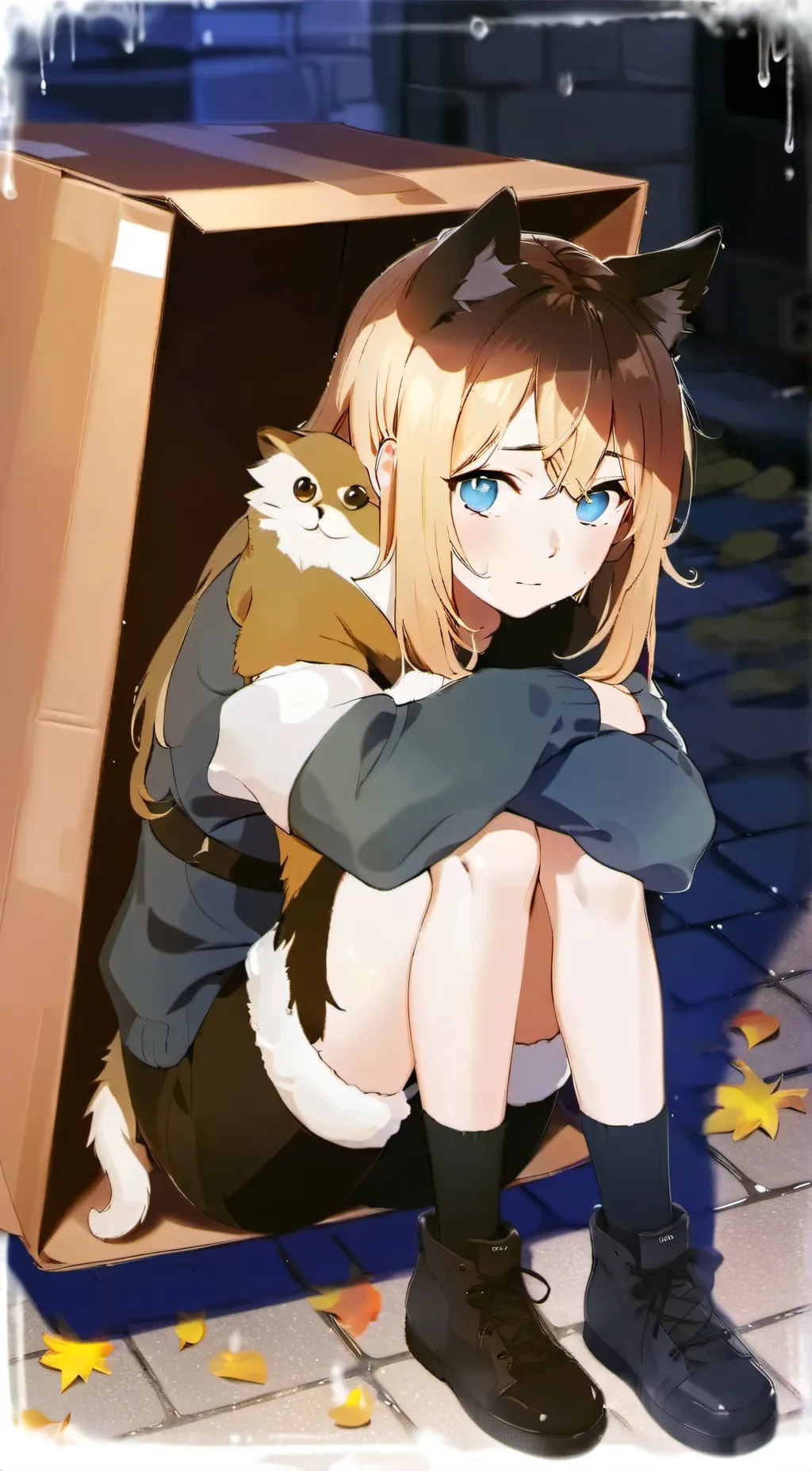 ai character: stray background