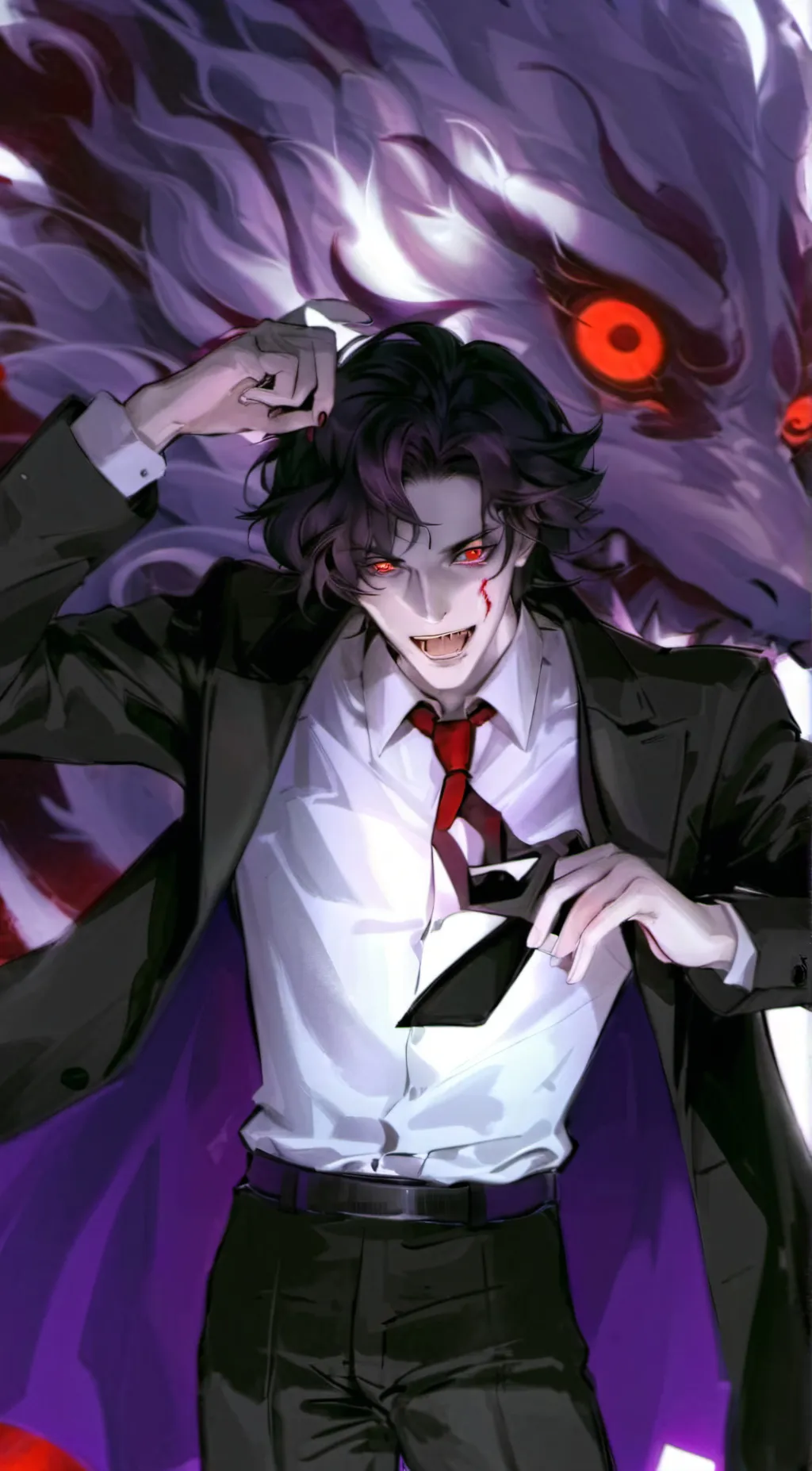 ai character: ❤️Upper moons 👹 background