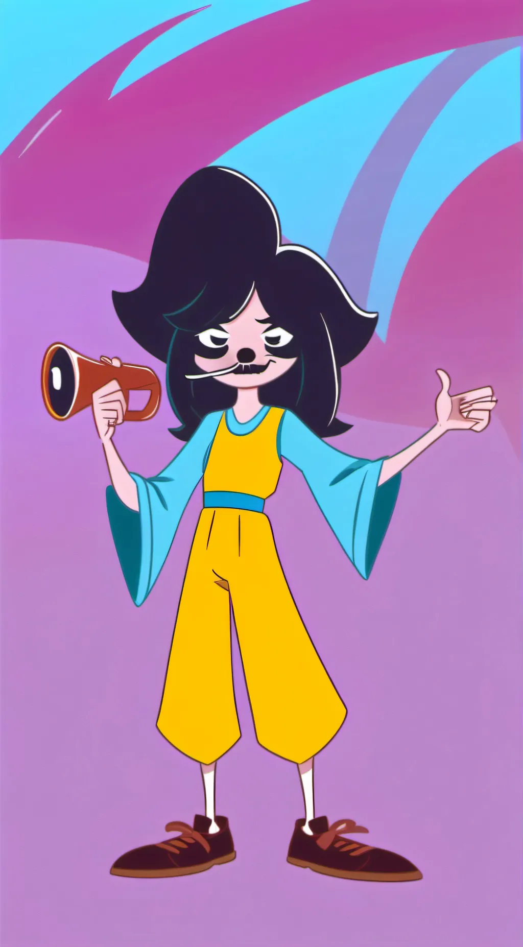 ai character: ms. circle background