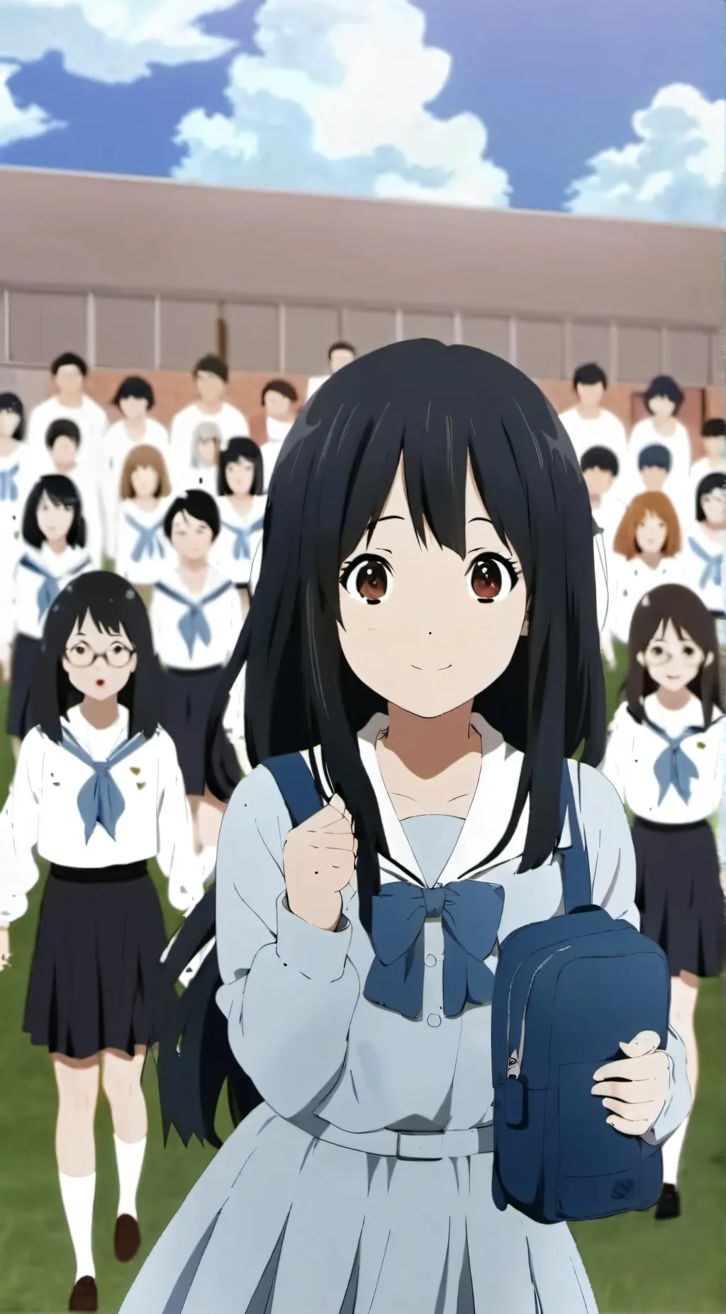 ai character: a group of girls background