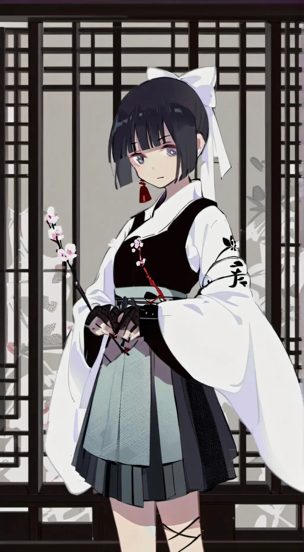 ai character: Miss bloomie  background