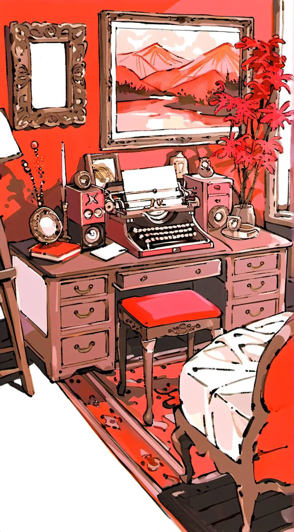 ai character: [|Alastors Room|] background