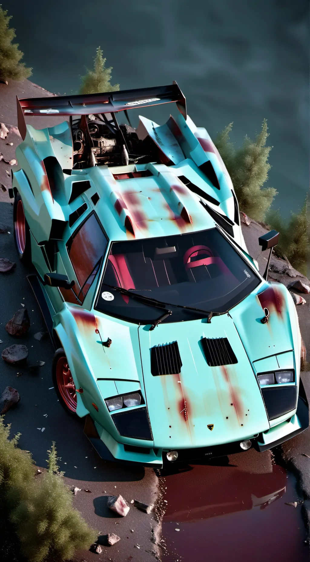 ai character: Lamborghini Count background