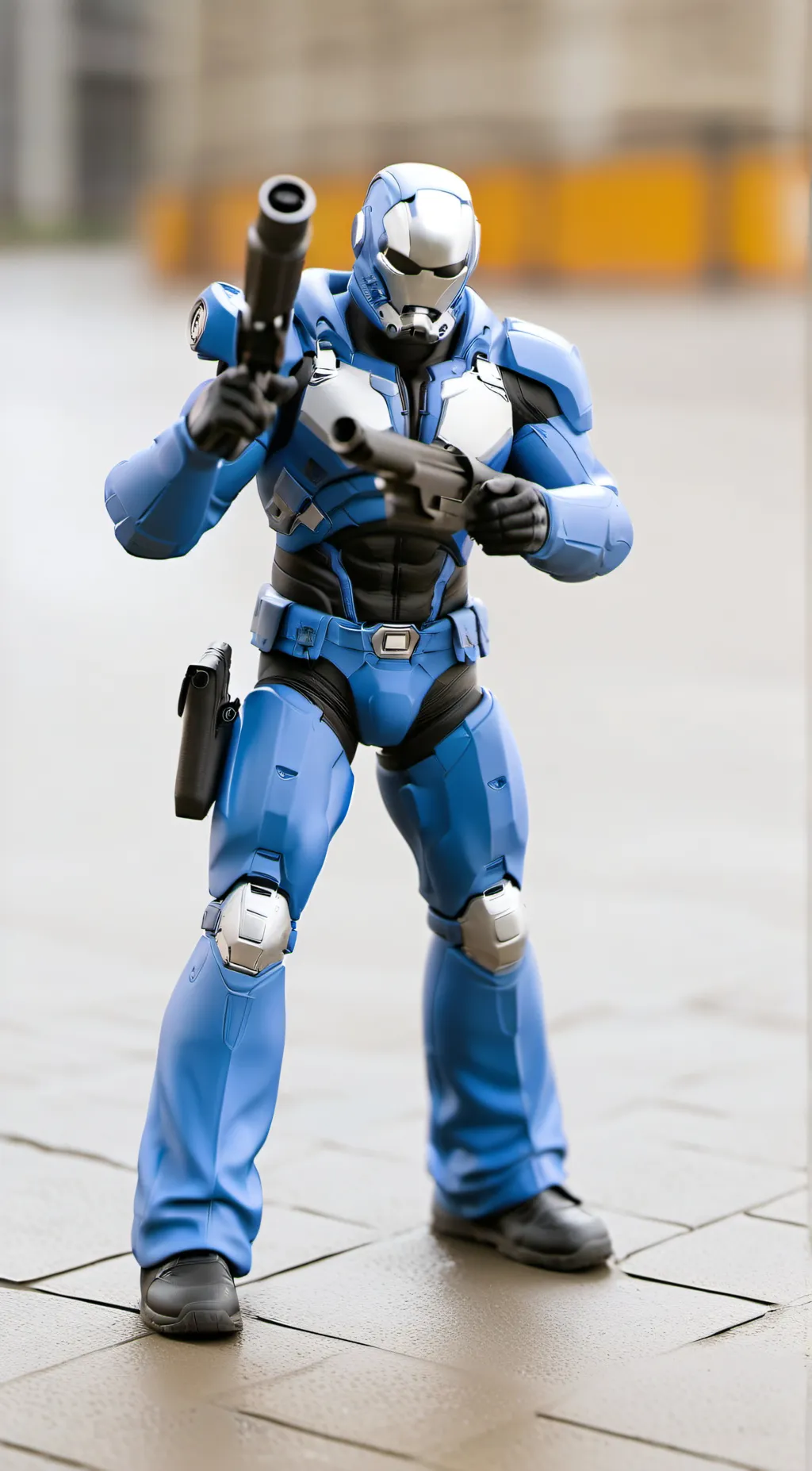 ai character: Titan cameraman background