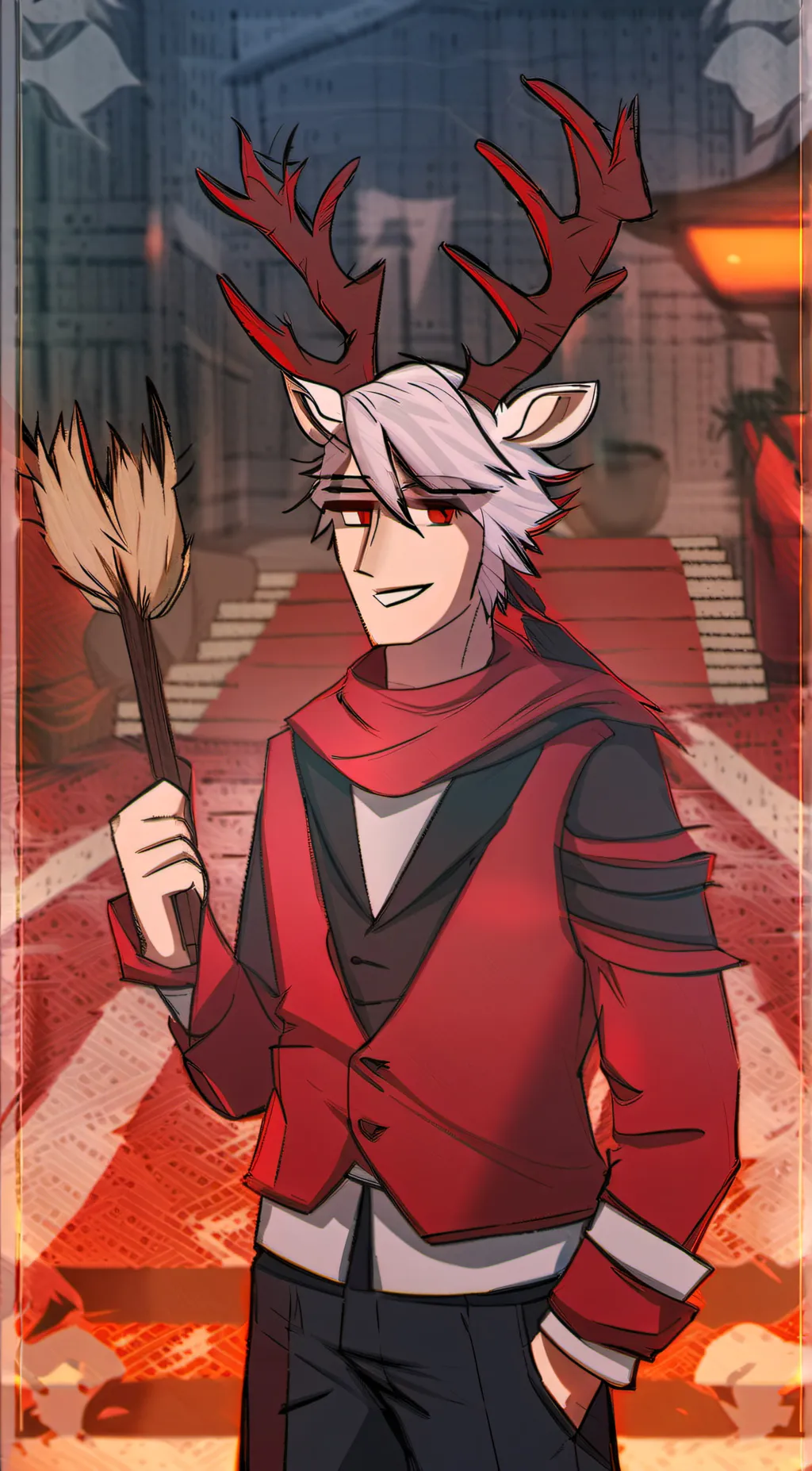 ai character: Alastor's ears background