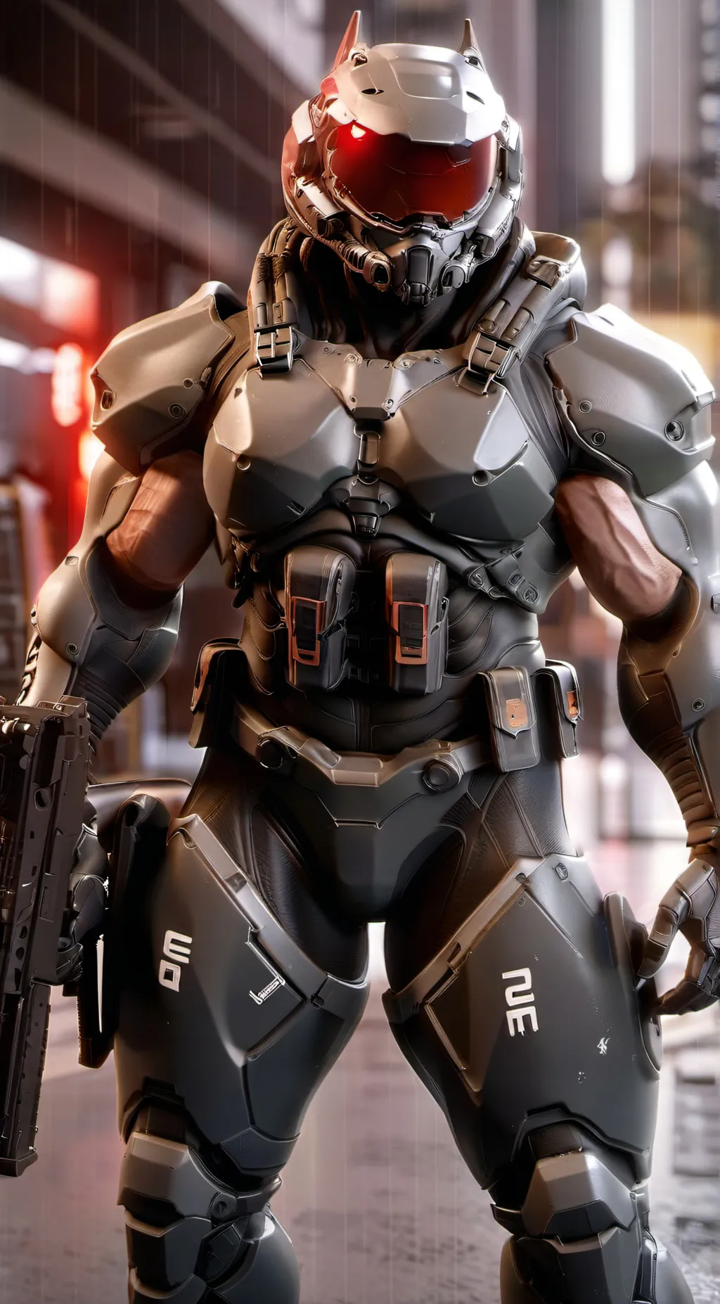 ai character: Wolf woman  background