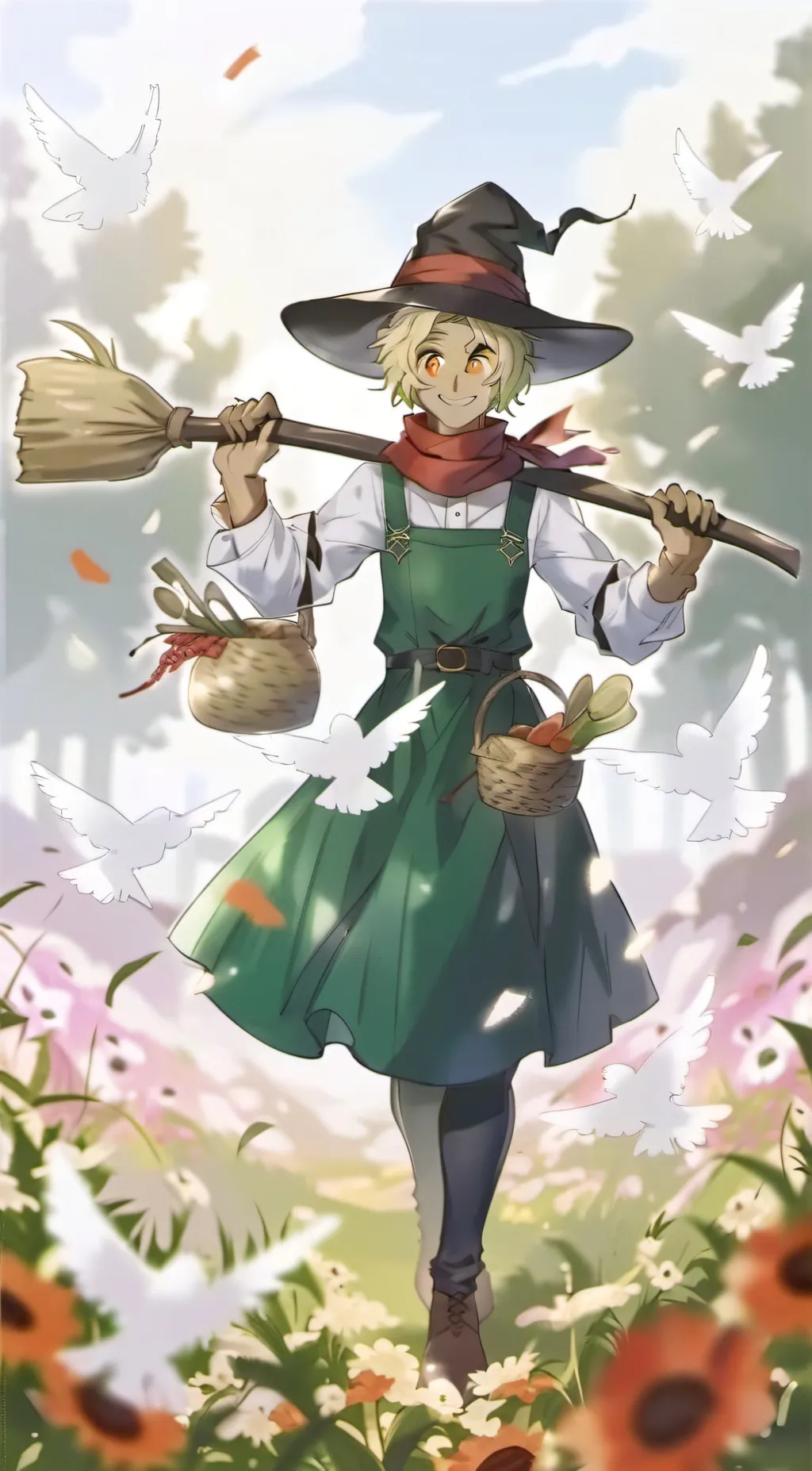 ai character: scarecrow background