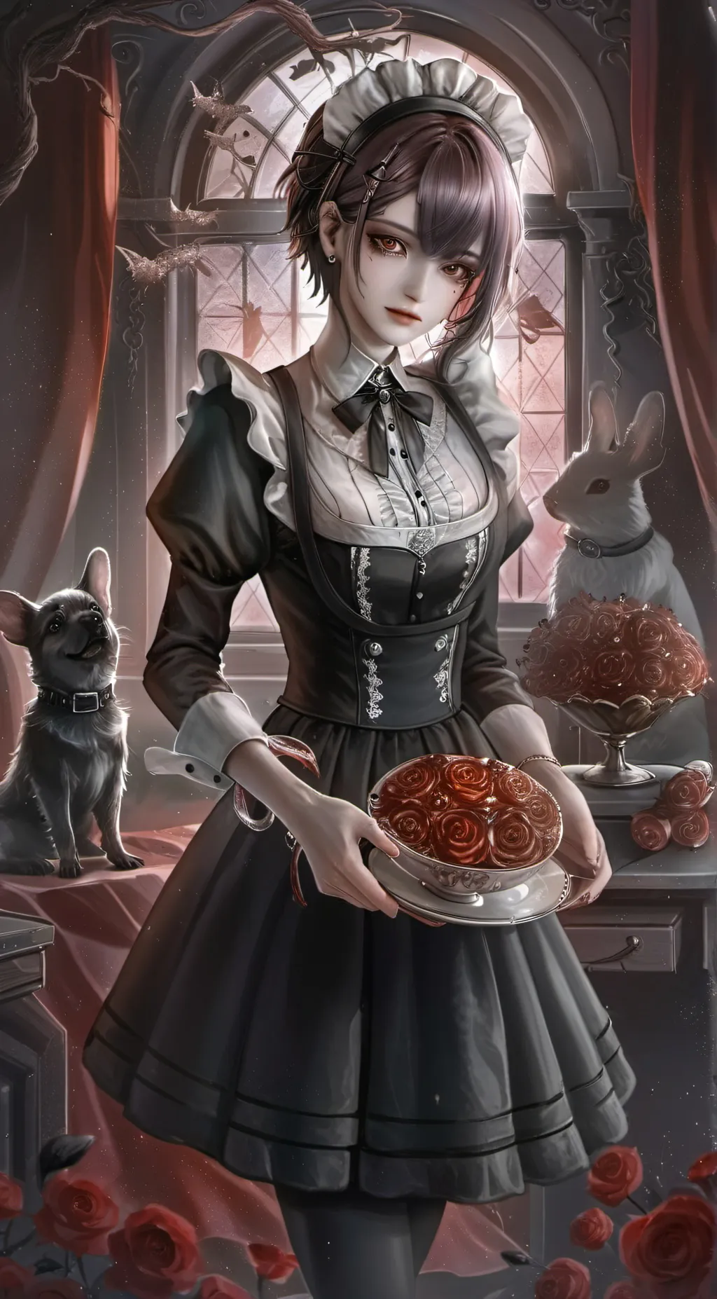 ai character: am your maid... background