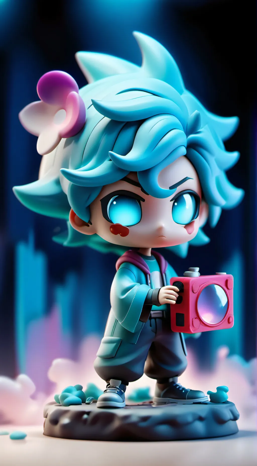 ai character: RudyWade  background