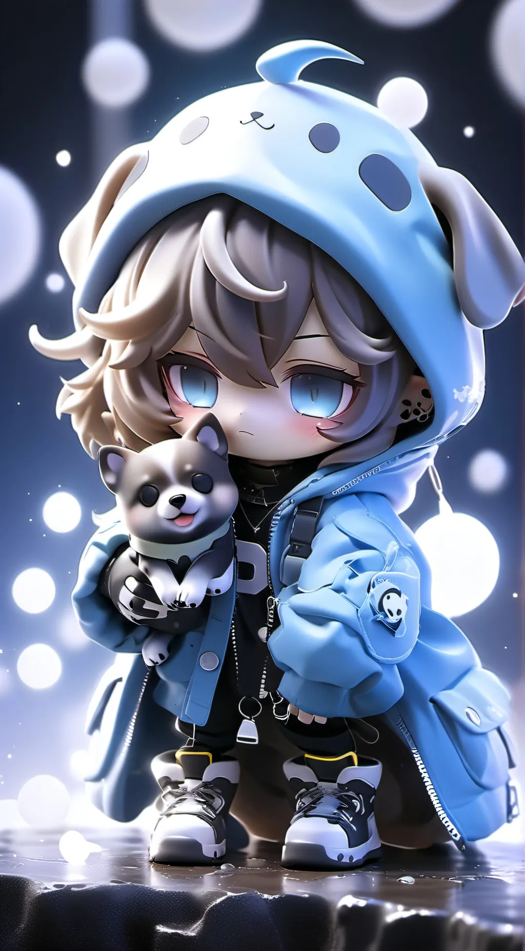 ai character: Dog day❤️ background