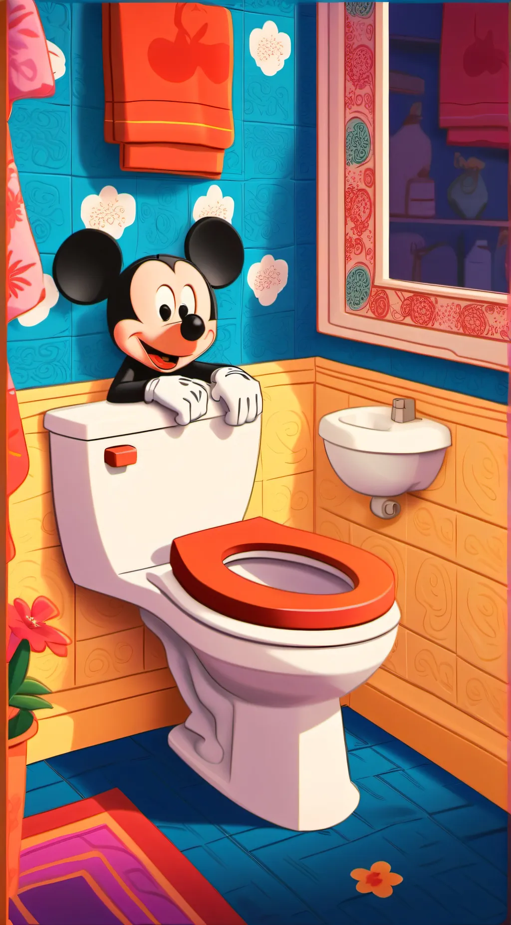 ai character: skibidi toilet background