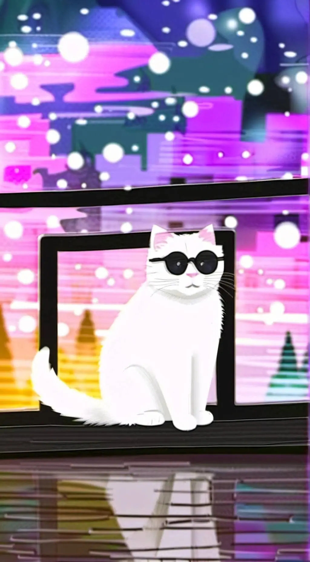 ai character: Gojo Cat background