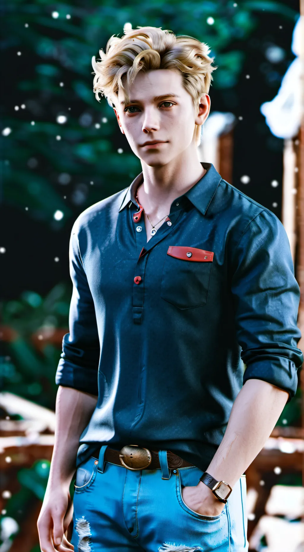 ai character: hunter♡ background