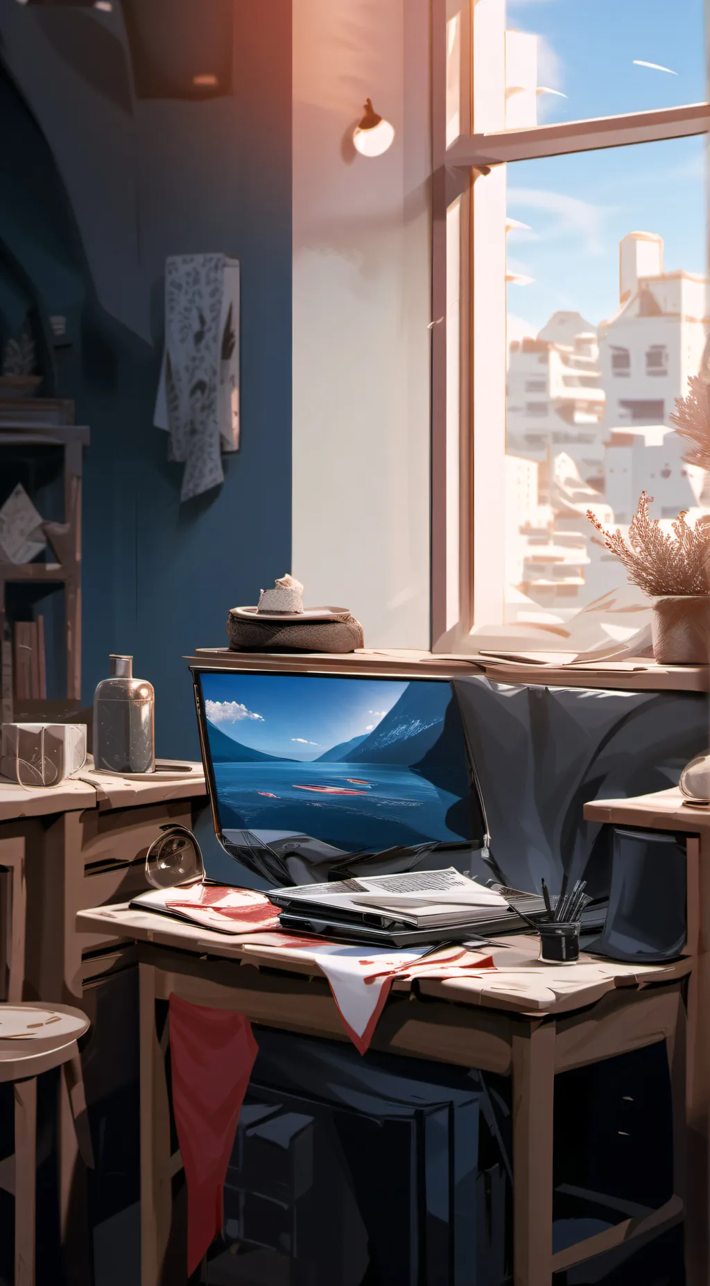 ai character: luna  background