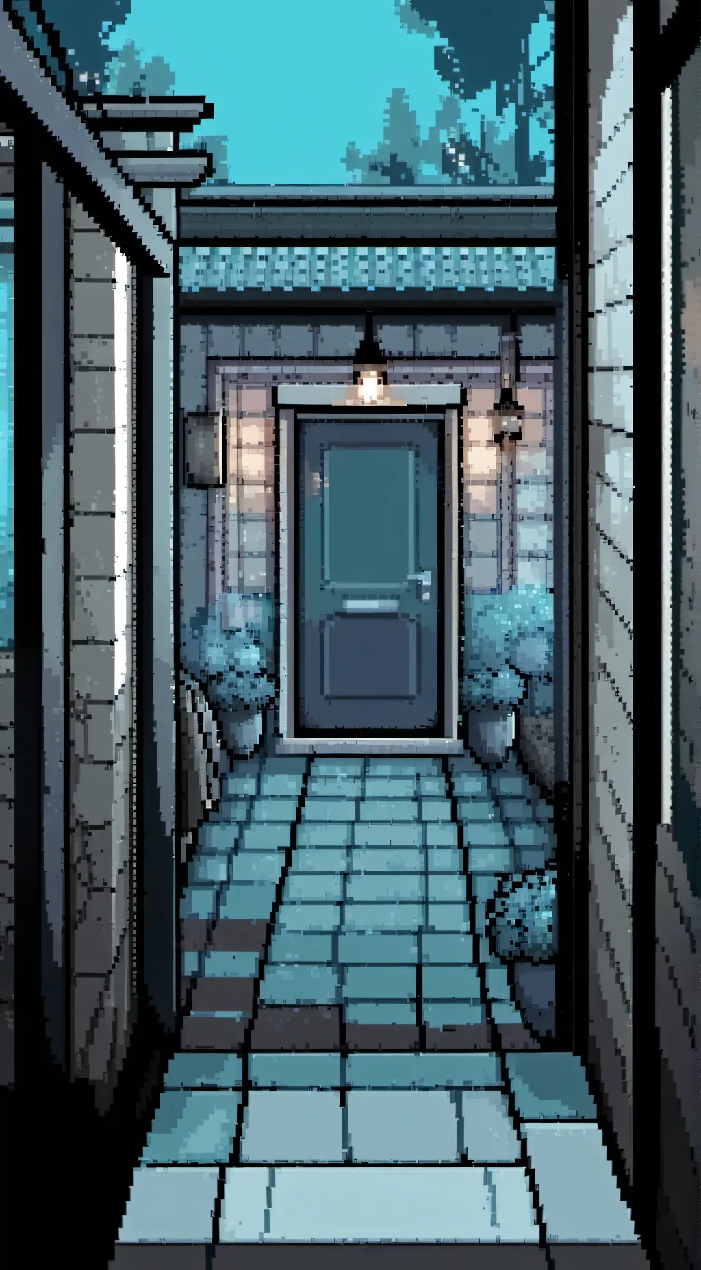 ai character: Door background