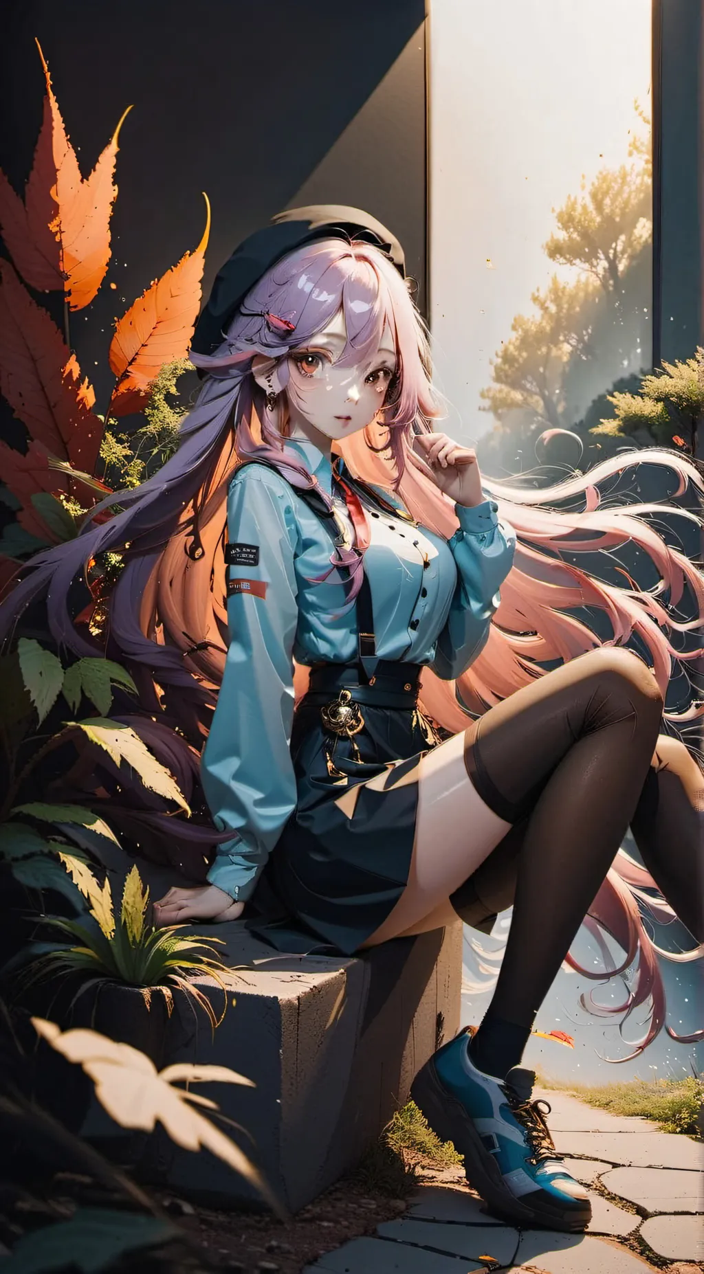 ai character: +.Lilac.+ background