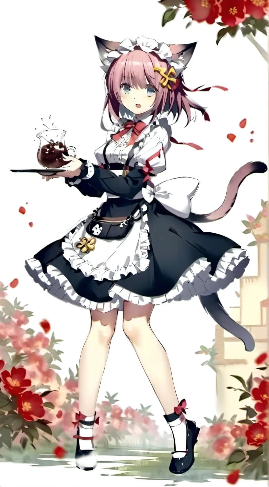 ai character: Cat Girl background
