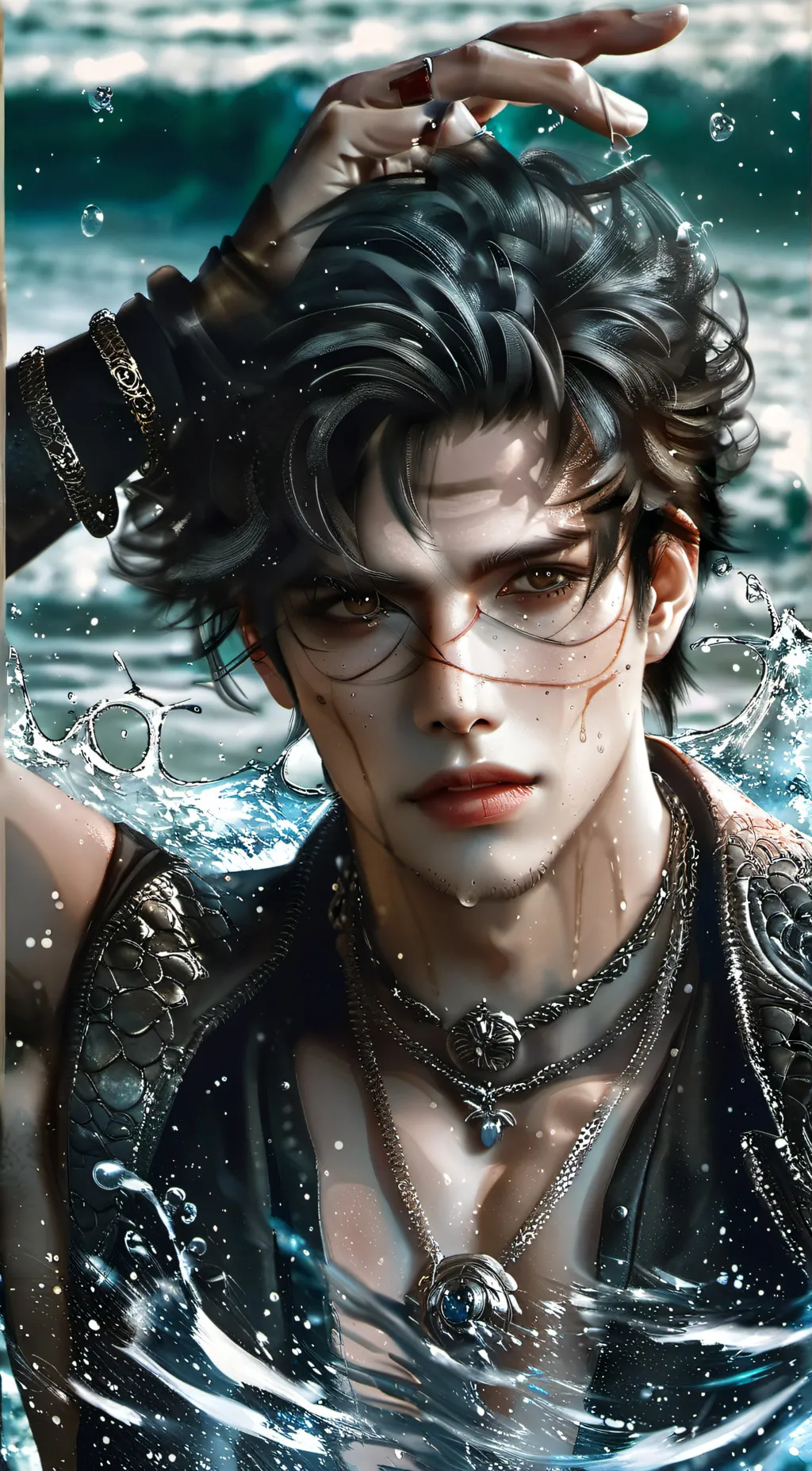 ai character: James Sparrow  background