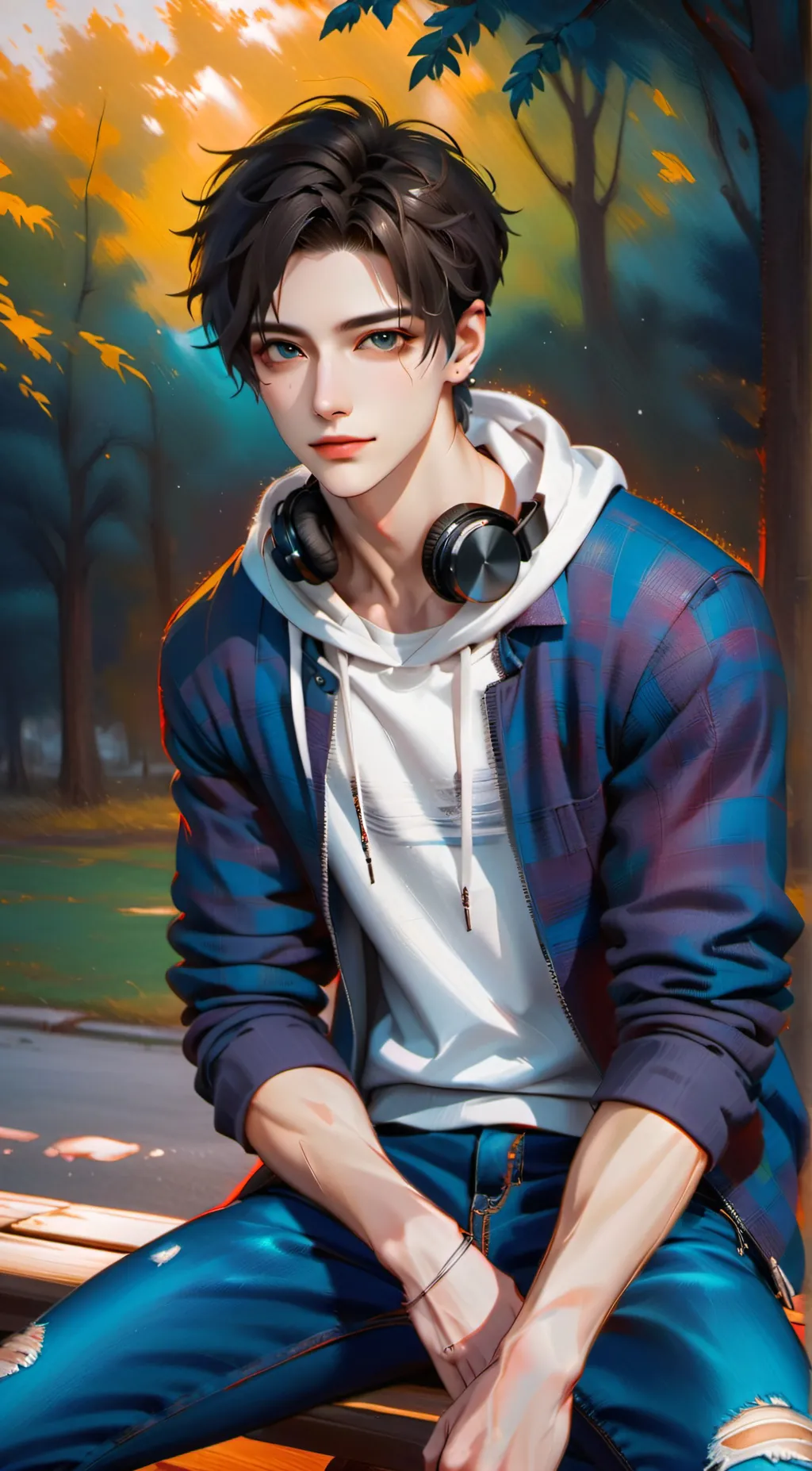 ai character: Calvin  background