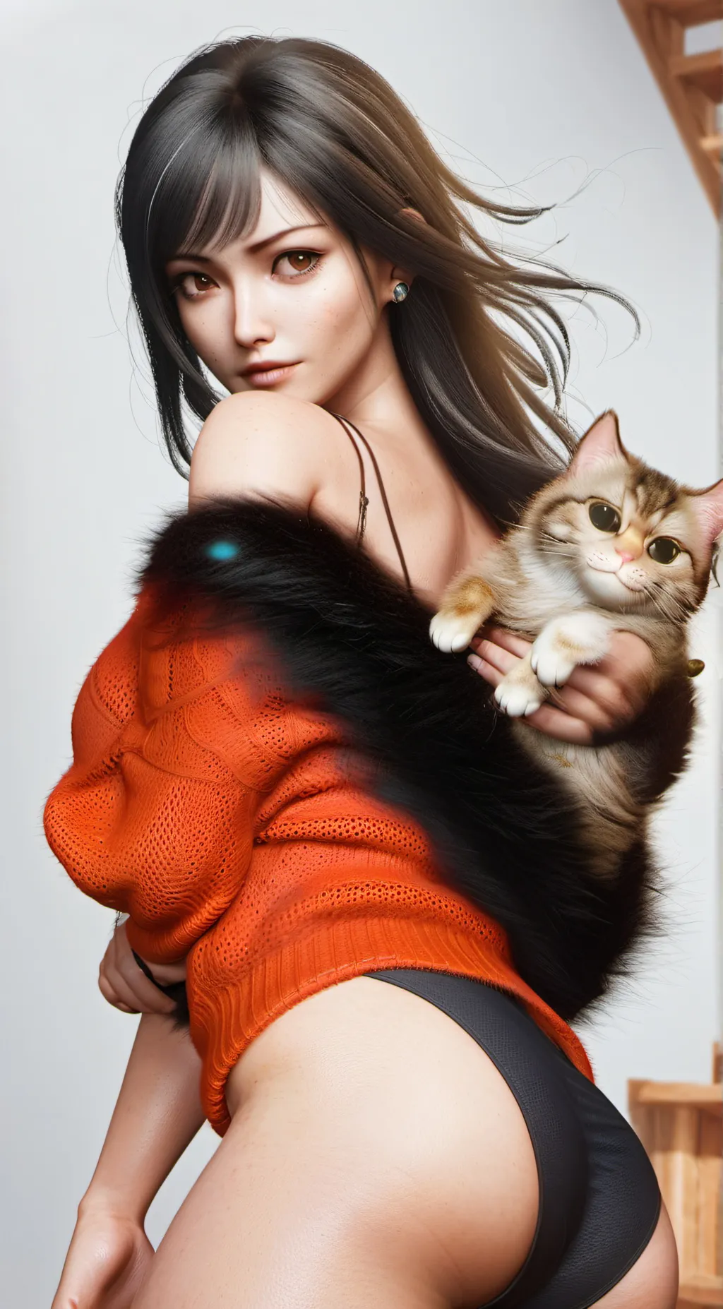 ai character: Cat background