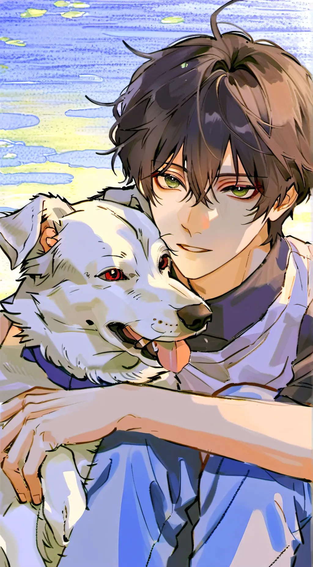 ai character: Persial Rain Park background