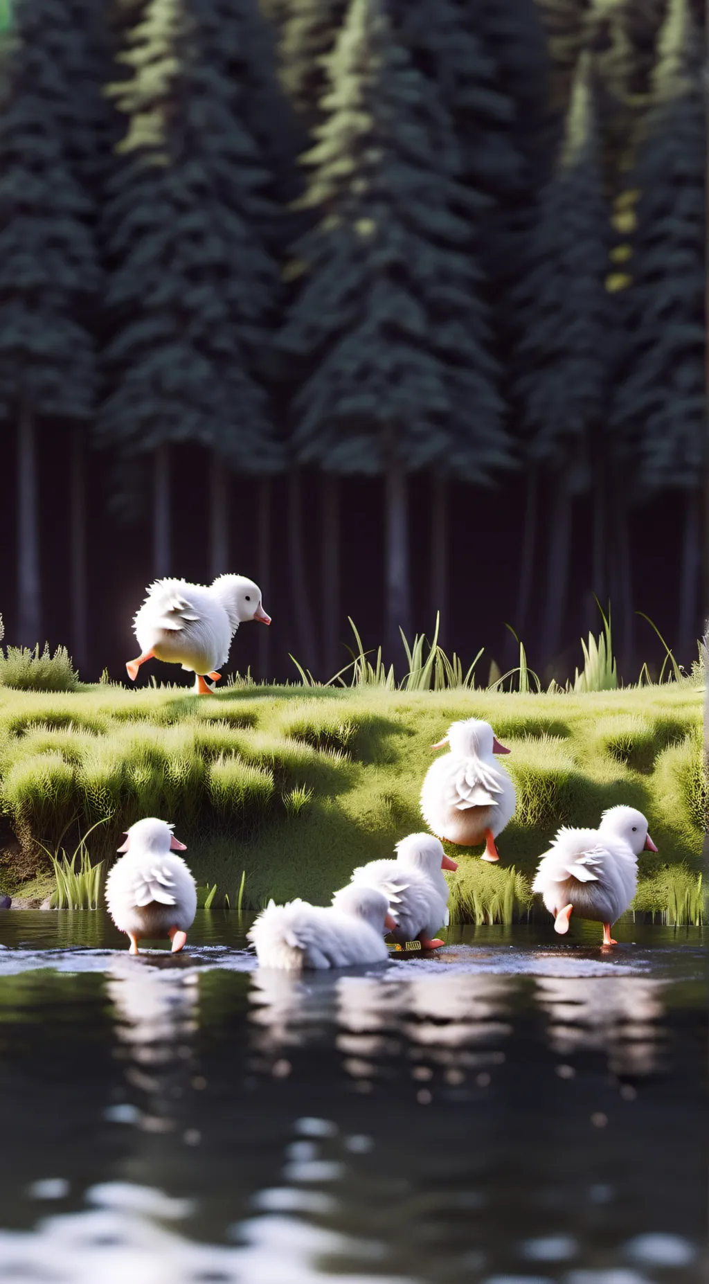 ai character: smiling critters★ background