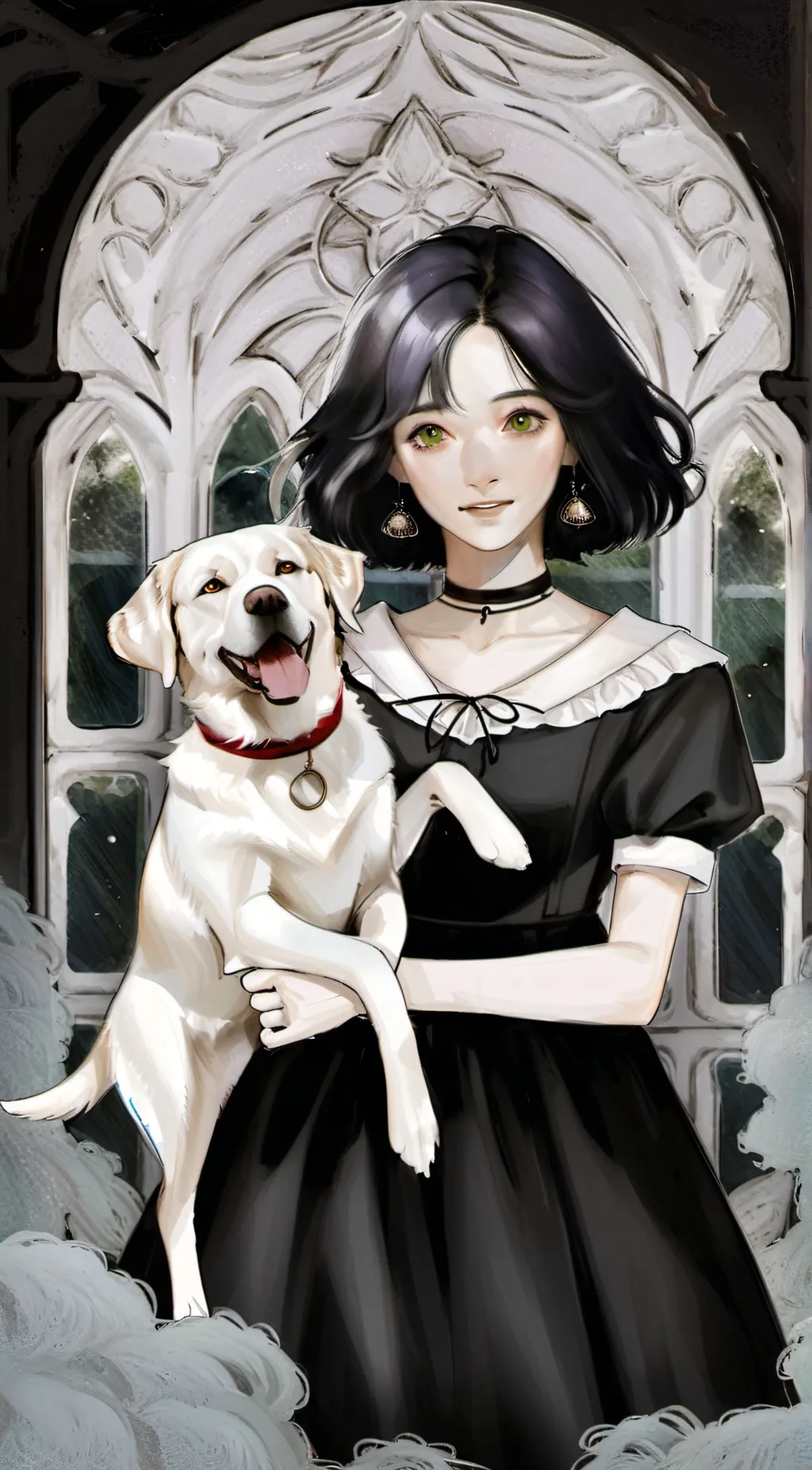 ai character: Oliva background