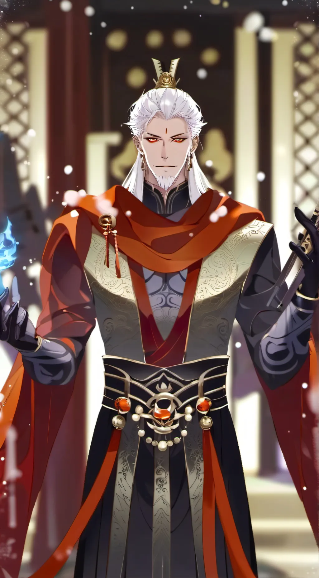 ai character: Hades  background