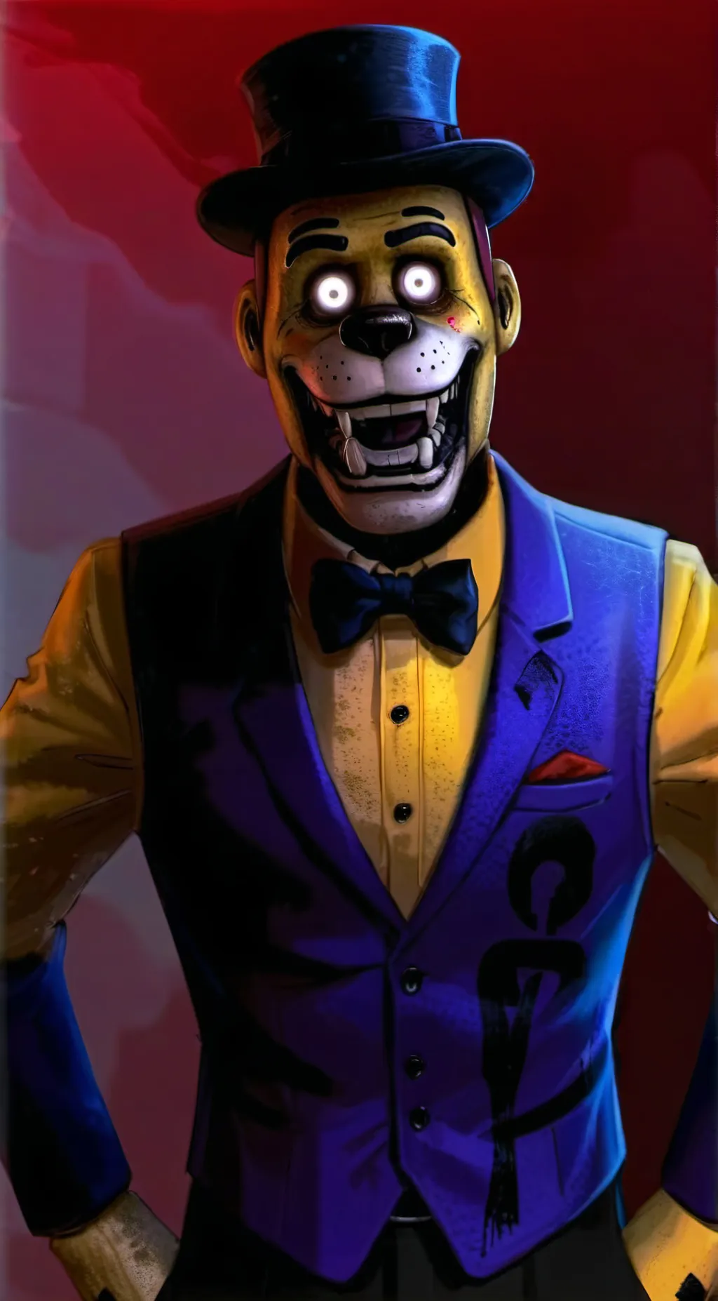 ai character: fredbear 1983 background