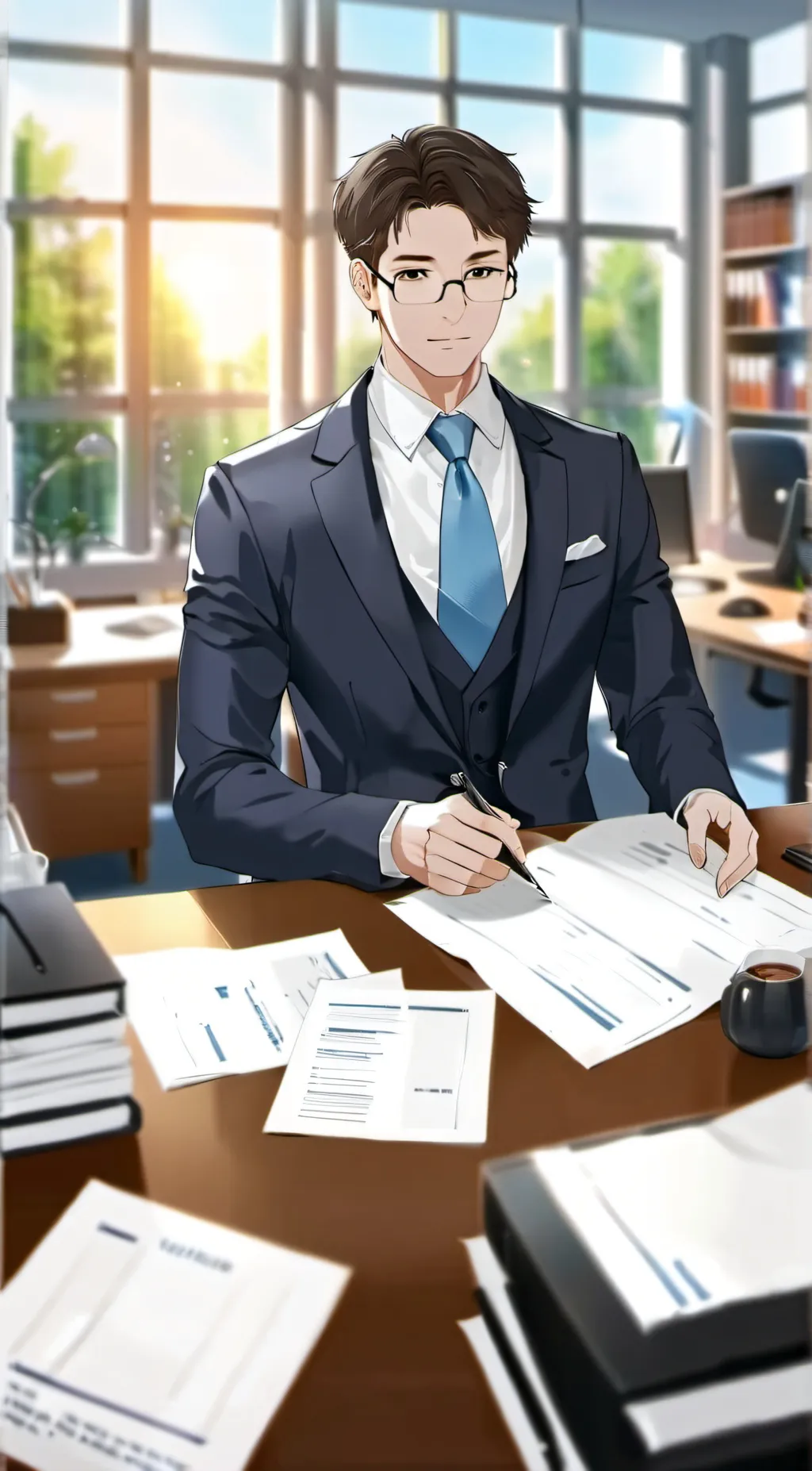 ai character: Frank  background