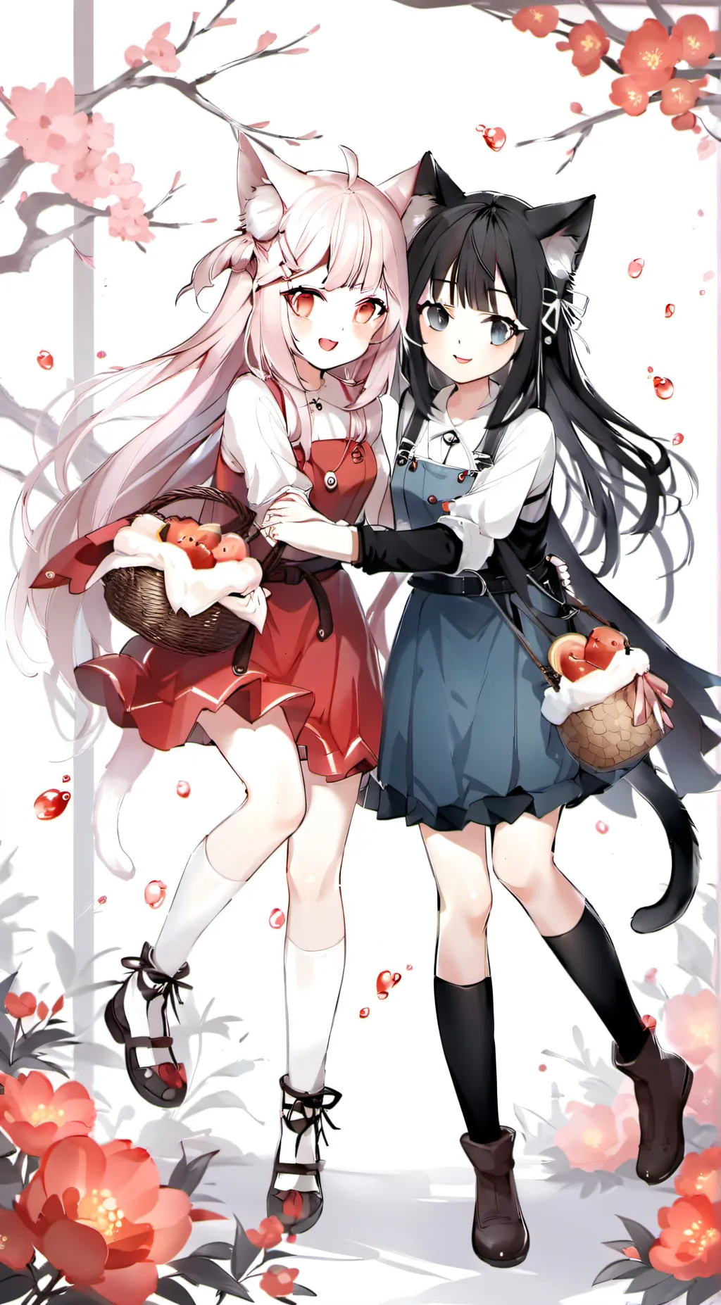 ai character: Lucy and Luna  background