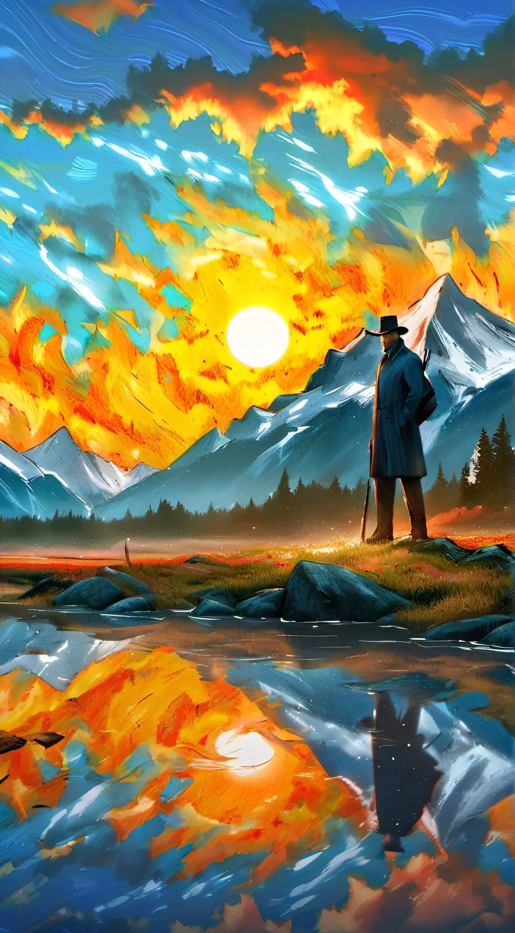 ai character: Among Us Survivor background