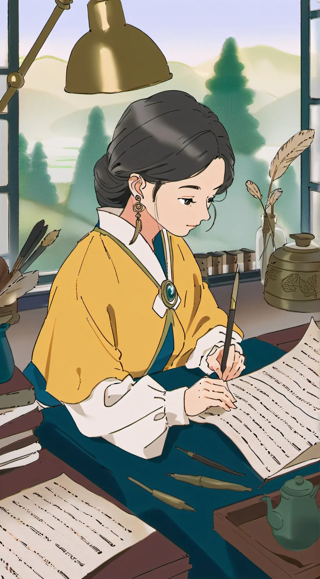 ai character: Evelyn background