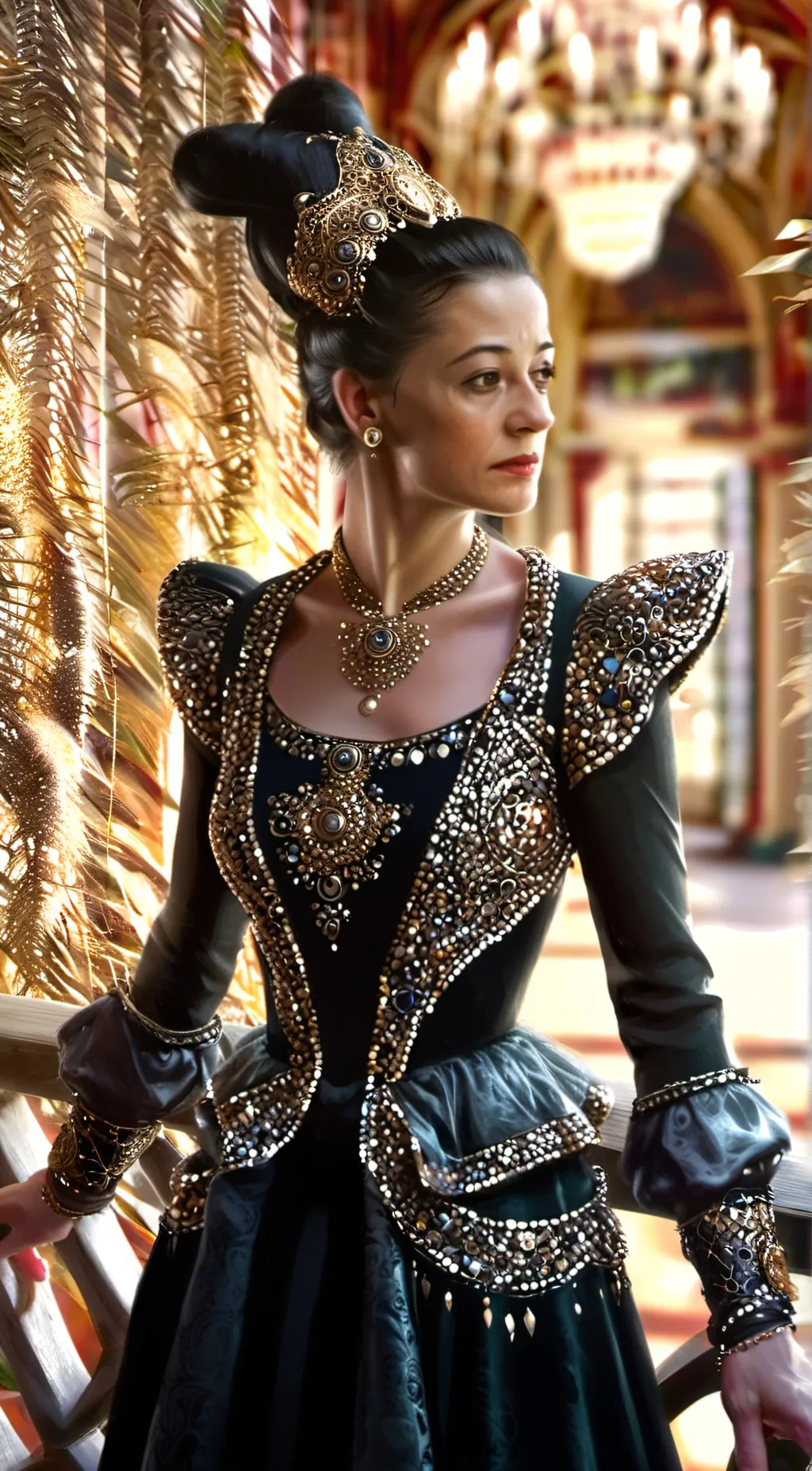 ai character: Miss hardbroom  background