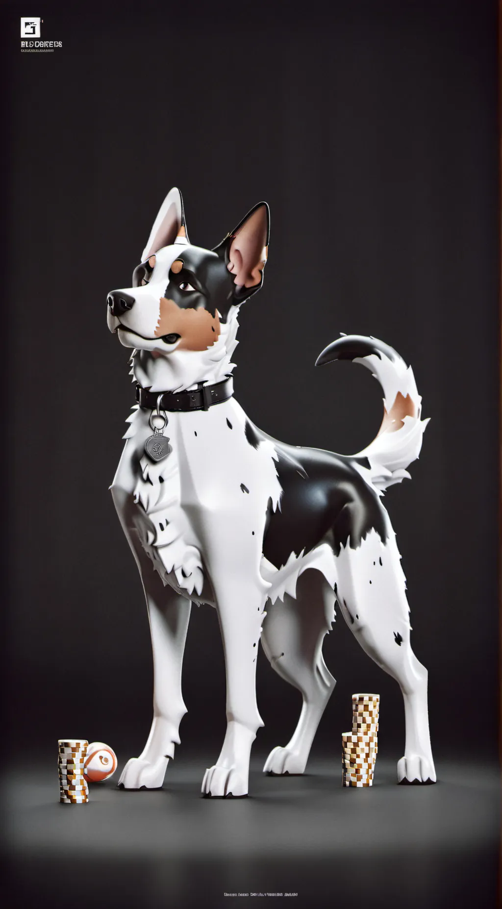 ai character: Bluey background