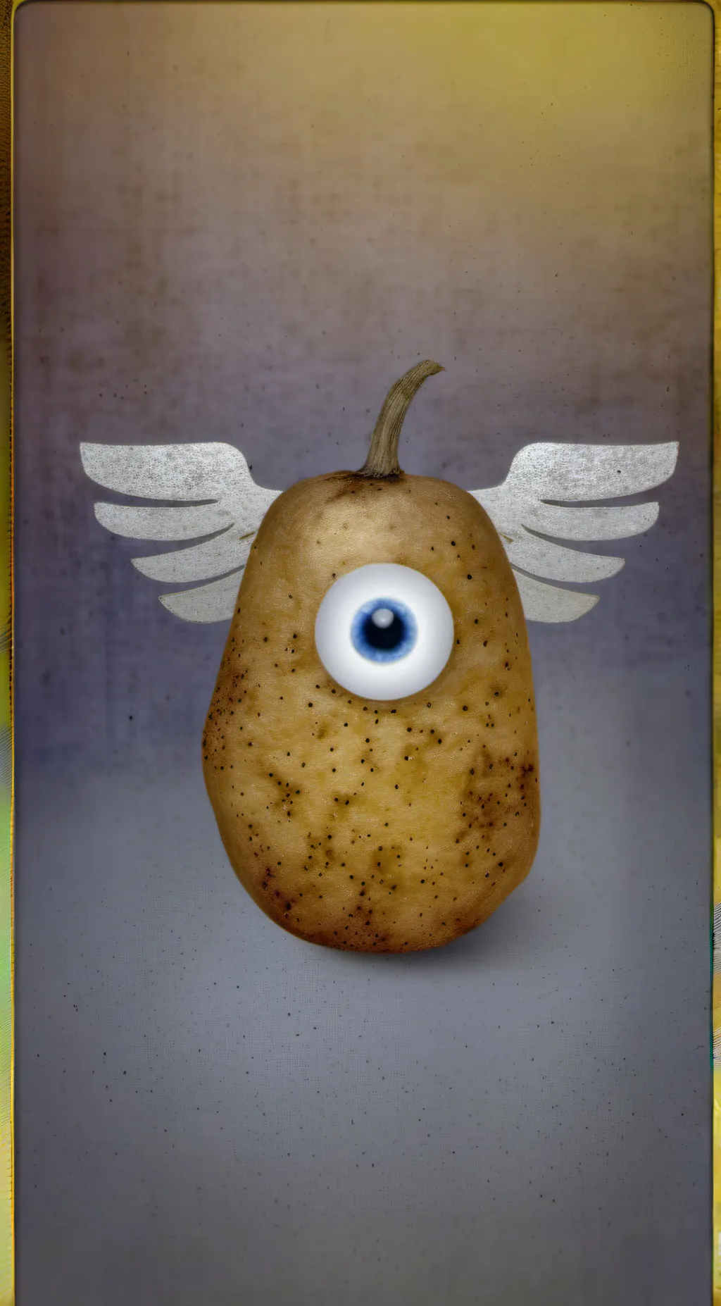 ai character: Eye of the Potato background