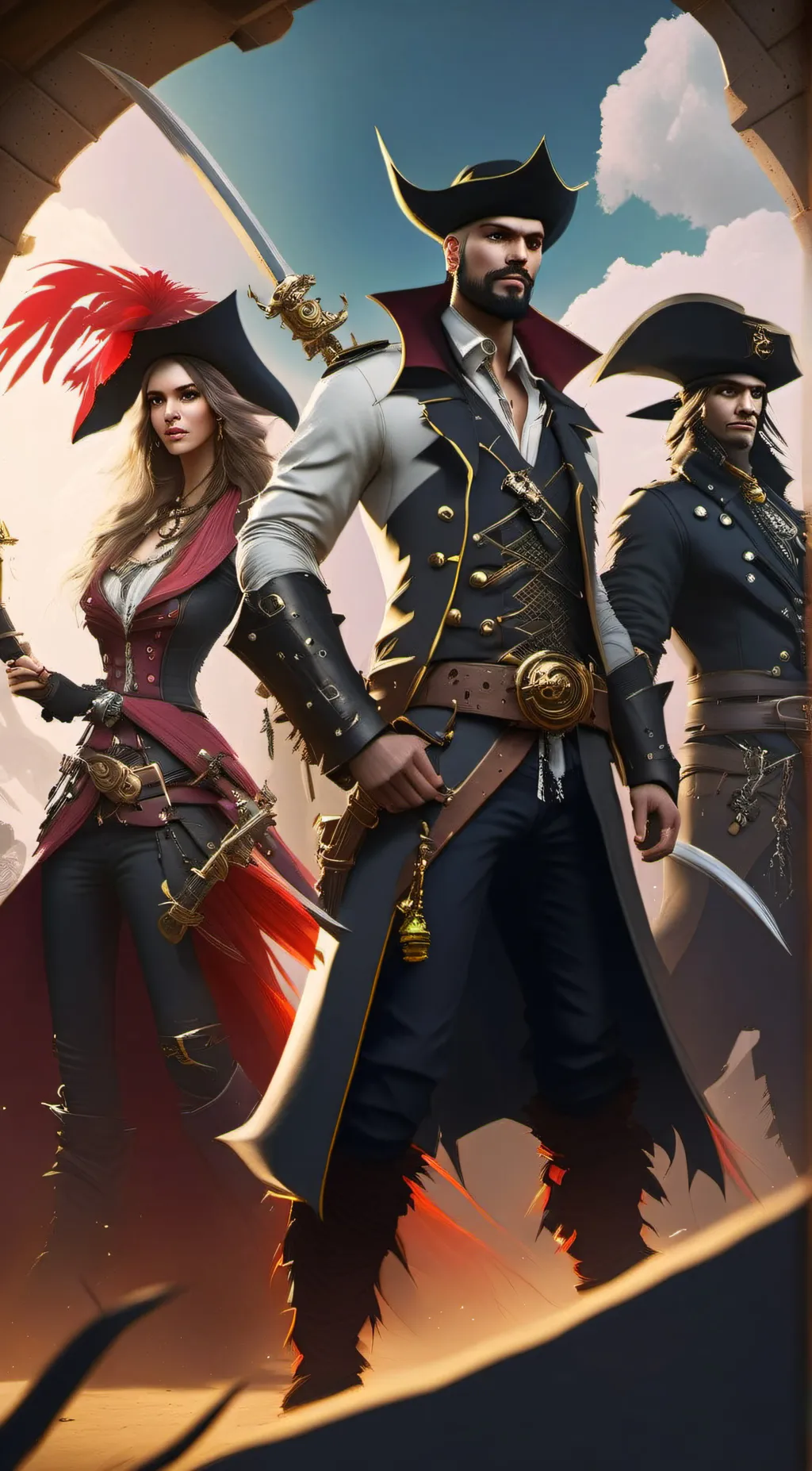 ai character: Pirate101 game background