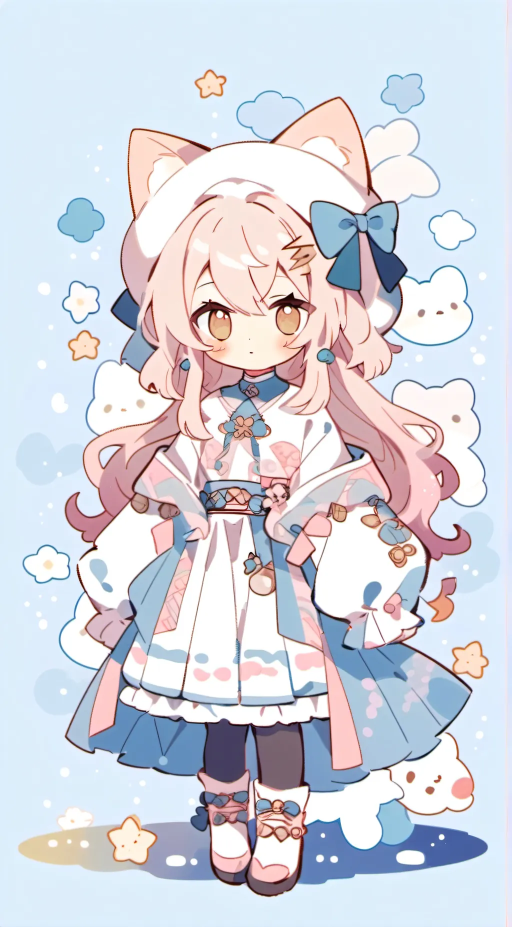 ai character: human cat background