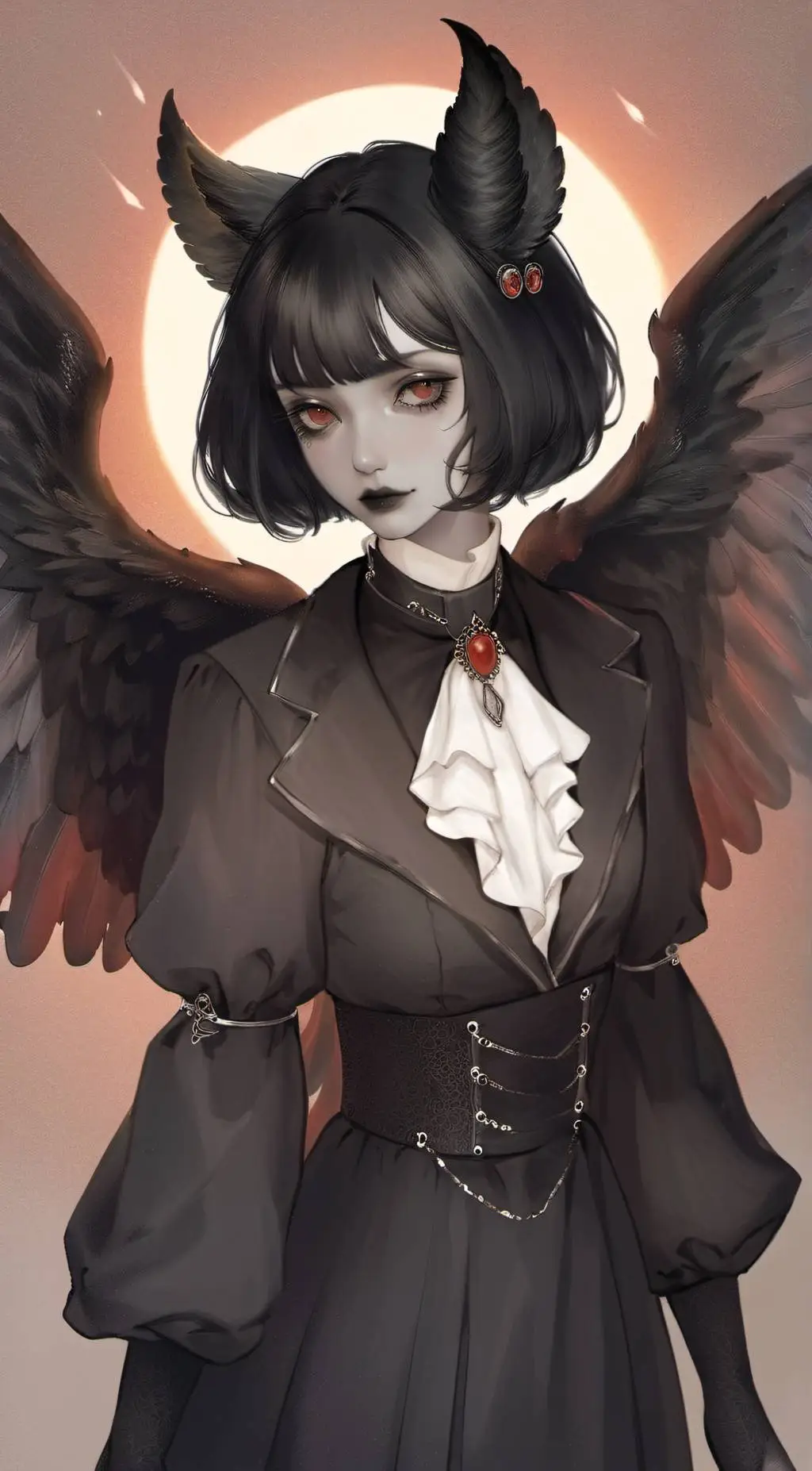 ai character: Moth-chan background