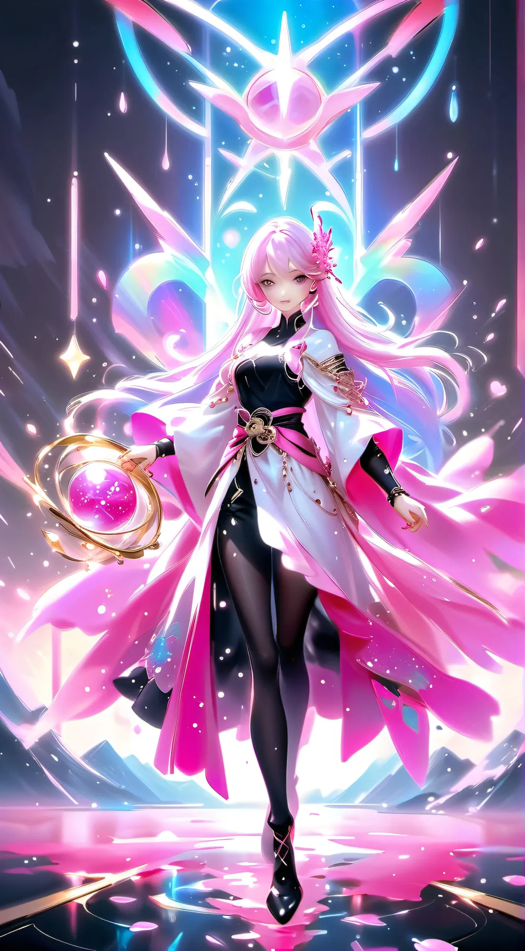 ai character: girl test background