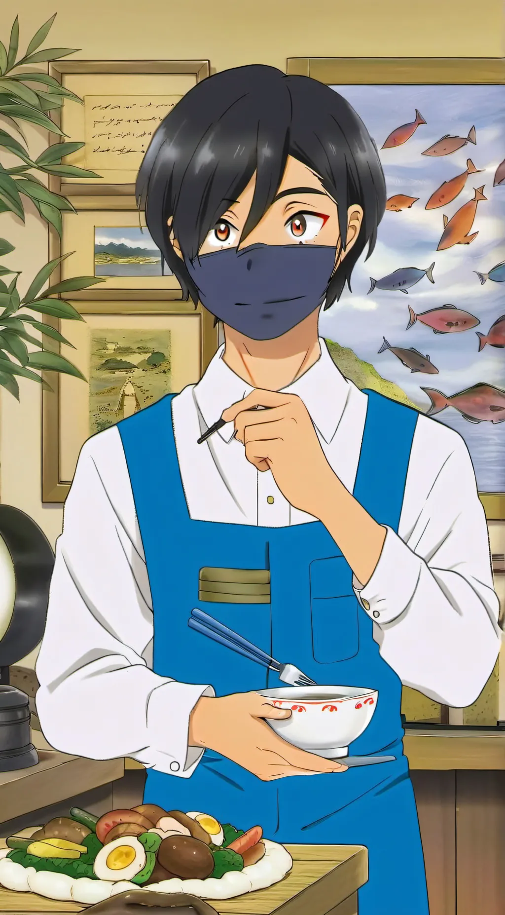 ai character: zane  background